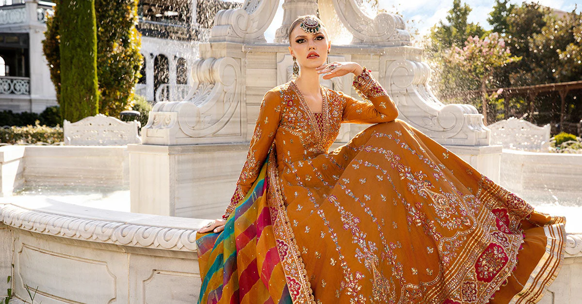 Unstitched Embroidered Cotton Satin Suit | CST-812 - Image 6