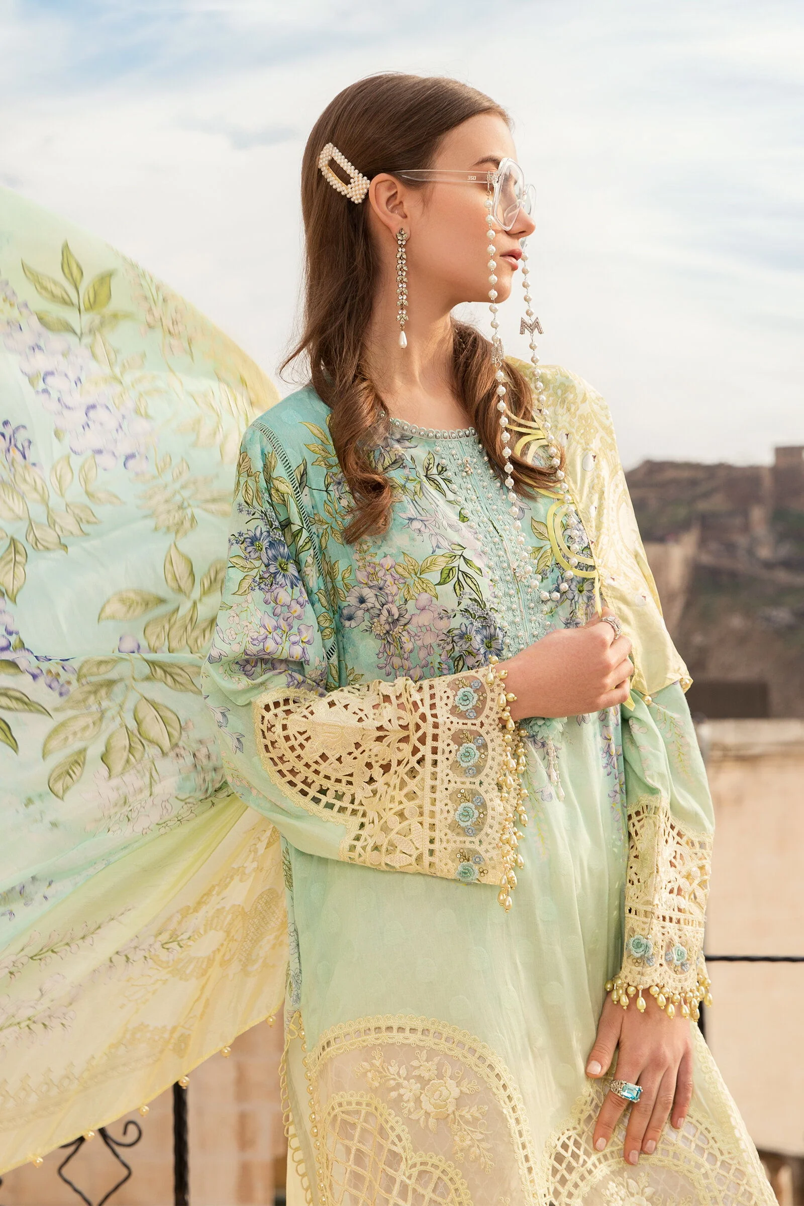 Unstitched Lawn D-2106-A - Image 2