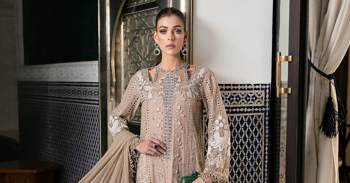 3 Piece Unstitched Embroidered Lawn Suit | D-2502-A - Image 6