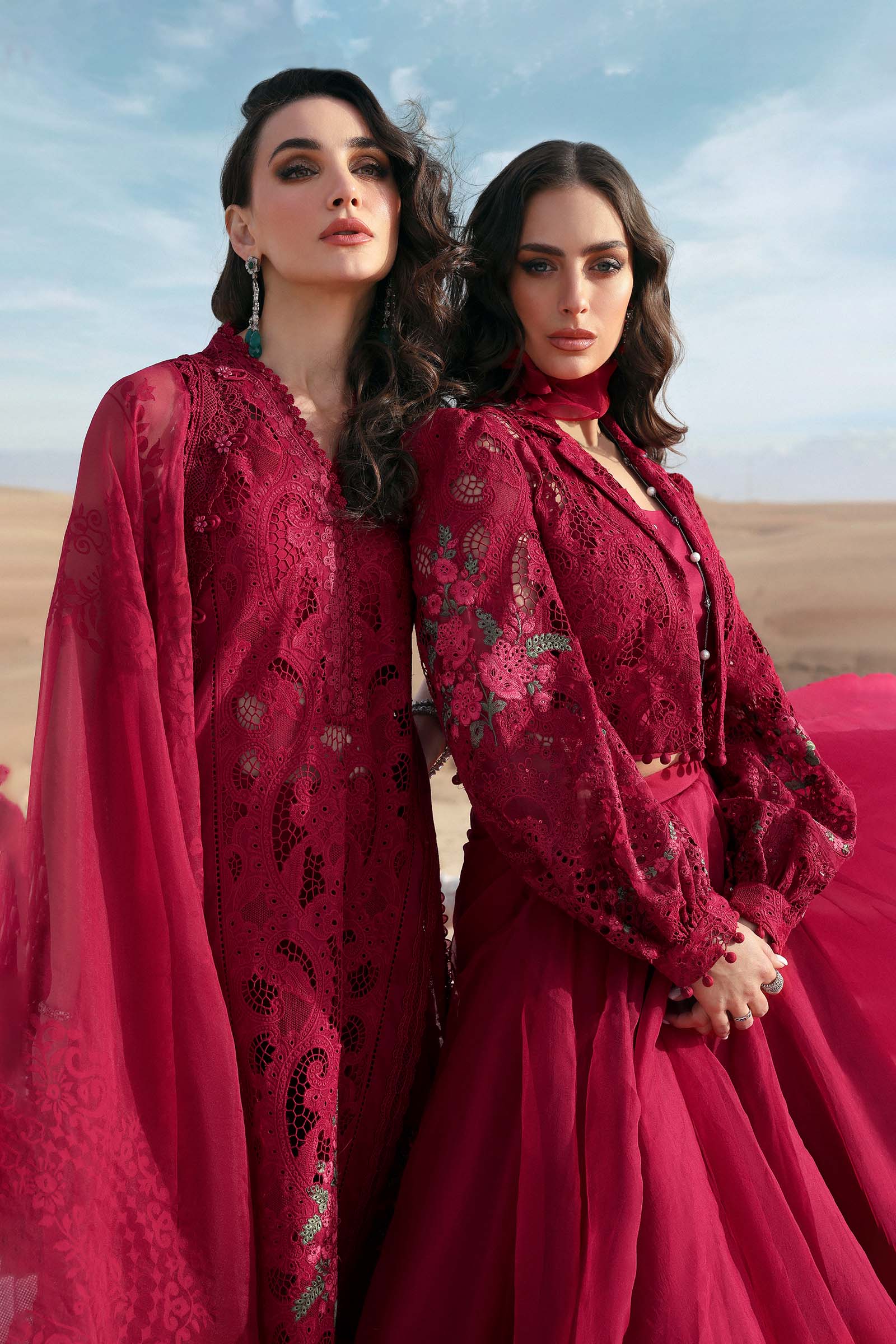 3 Piece Unstitched Embroidered Lawn Suit | D-2504-A - Image 6