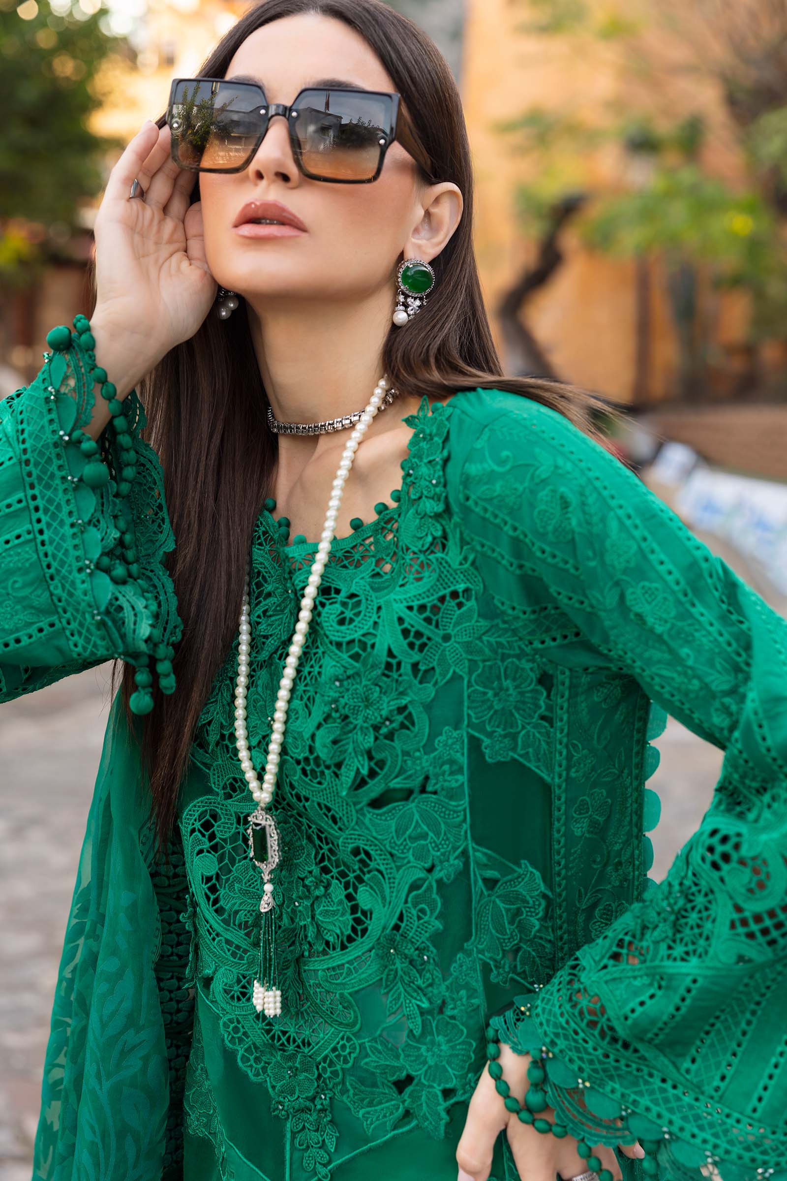 3 Piece Unstitched Embroidered Lawn Suit | D-2508-B - Image 3