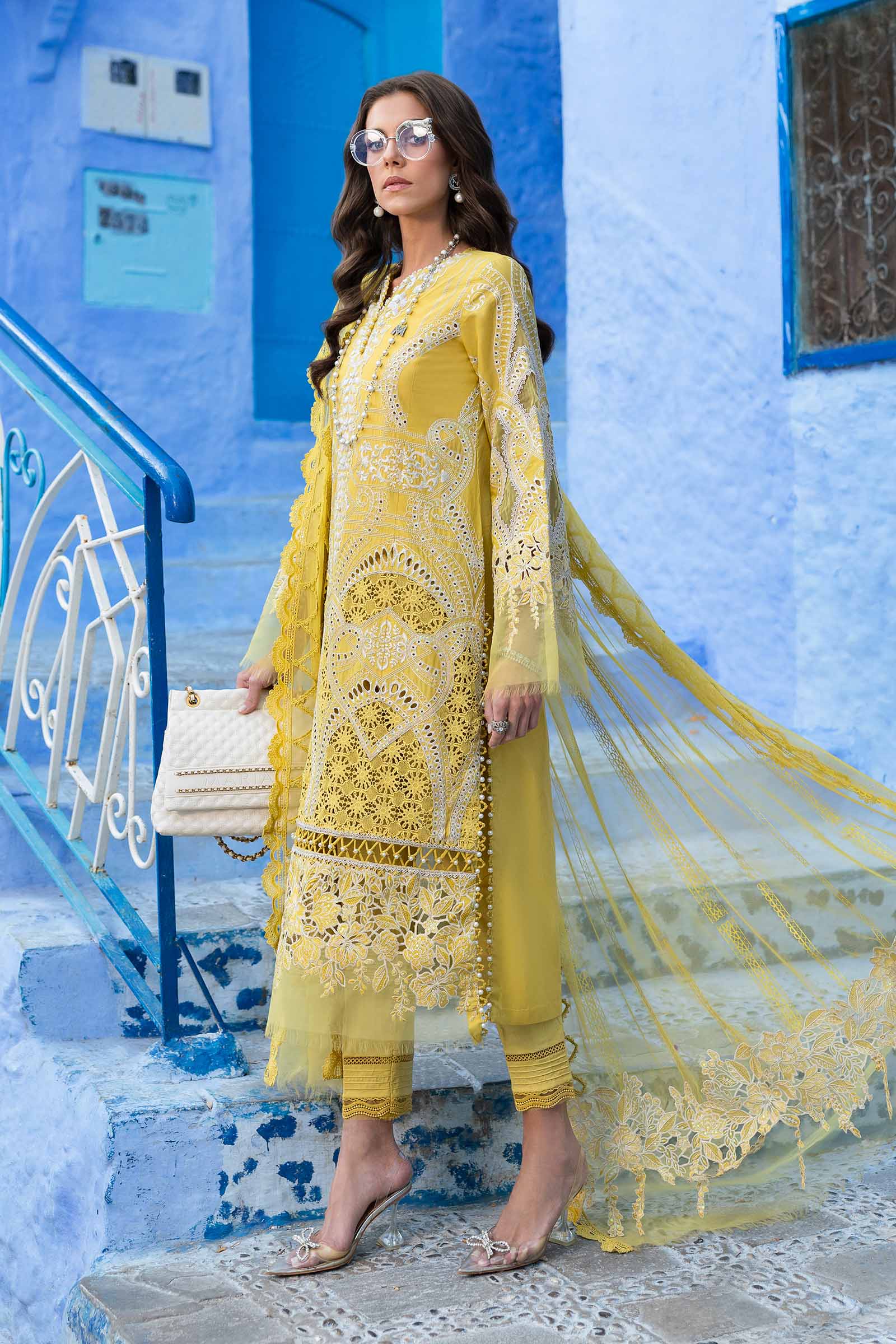 3 Piece Unstitched Embroidered Lawn Suit | D-2512-A - Image 8