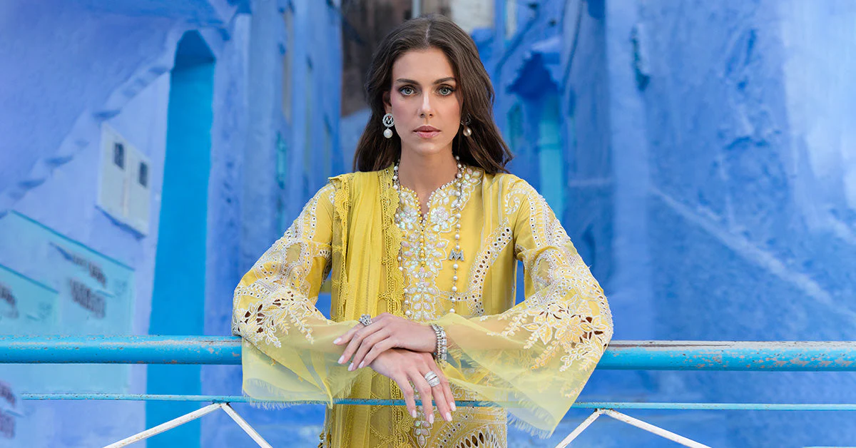 3 Piece Unstitched Embroidered Lawn Suit | D-2512-A - Image 9