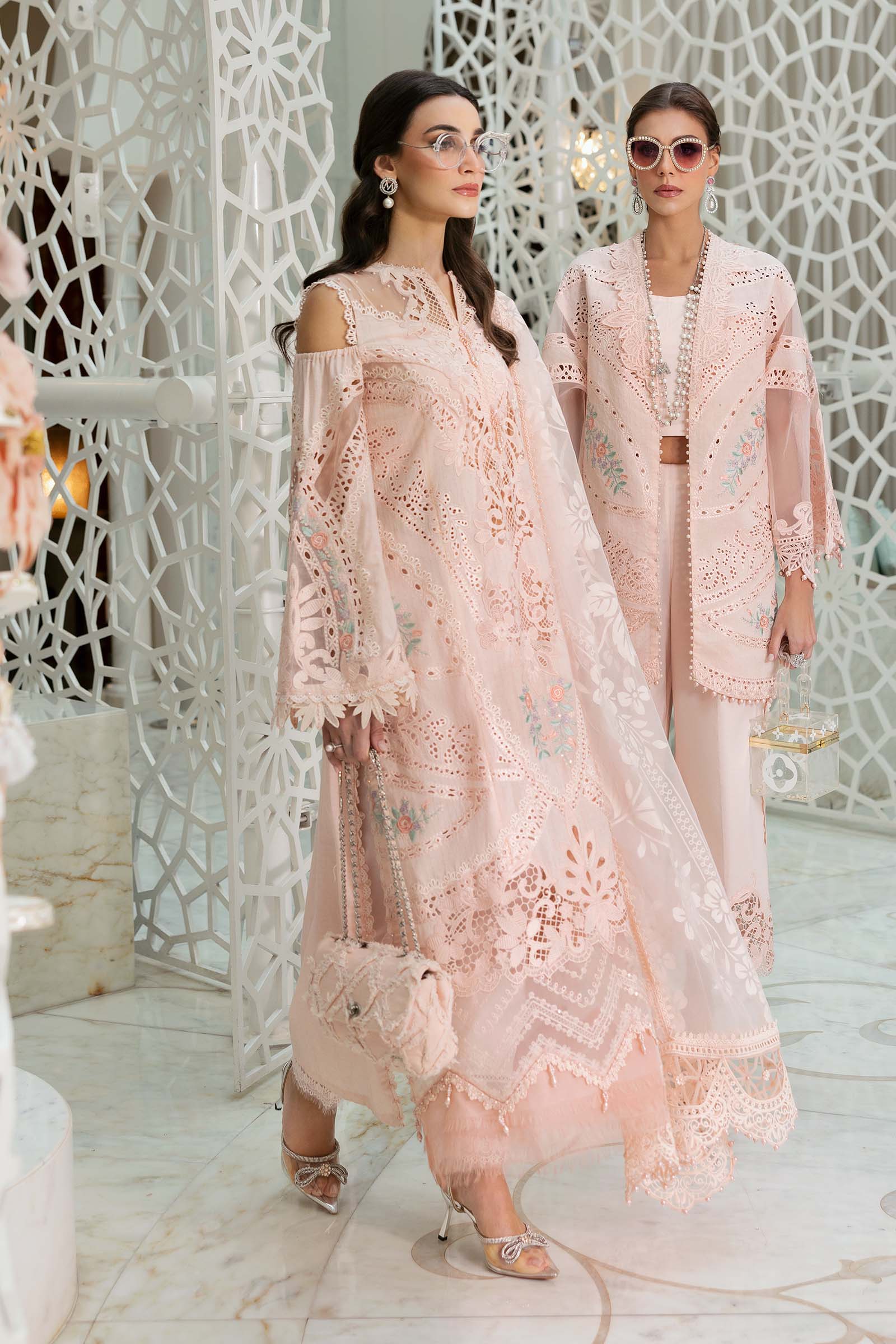 3 Piece Unstitched Embroidered Dobby Lawn Suit | D-2513-A - Image 2