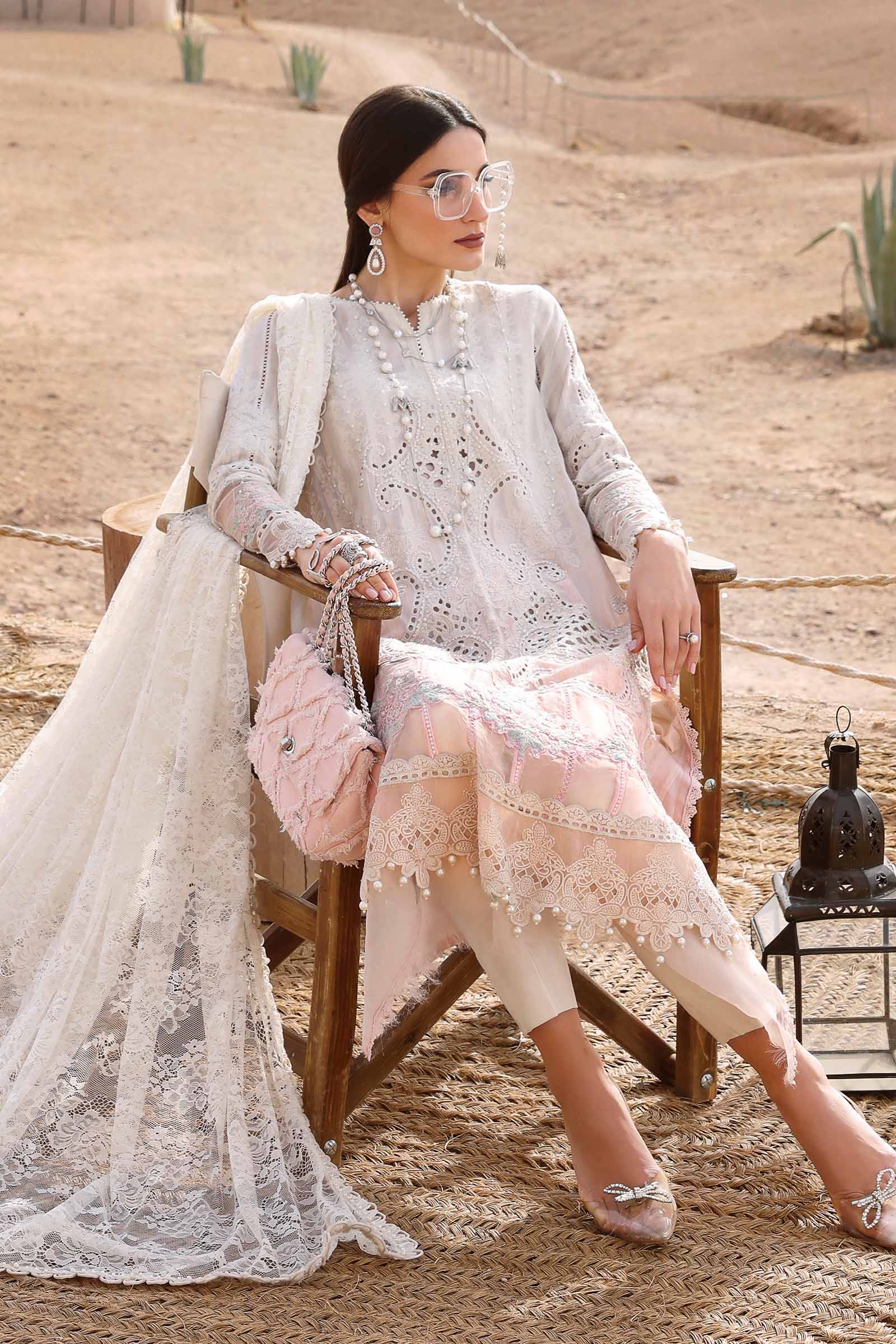 3 Piece Unstitched Embroidered Dobby Lawn Suit | D-2515-A - Image 3