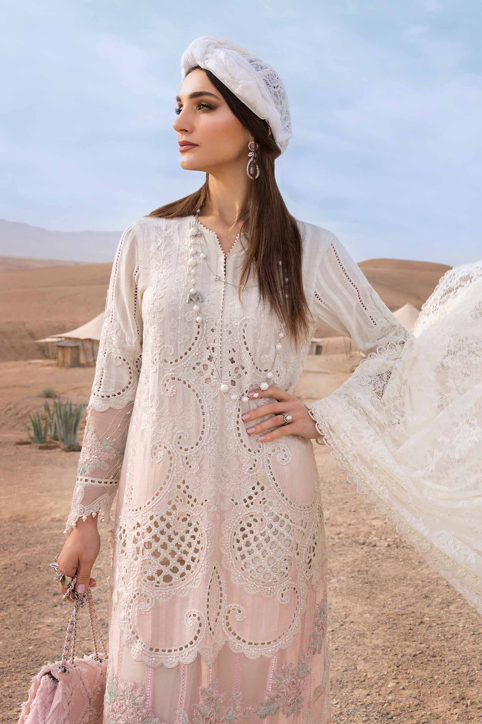 3 Piece Unstitched Embroidered Dobby Lawn Suit | D-2515-A - Image 4