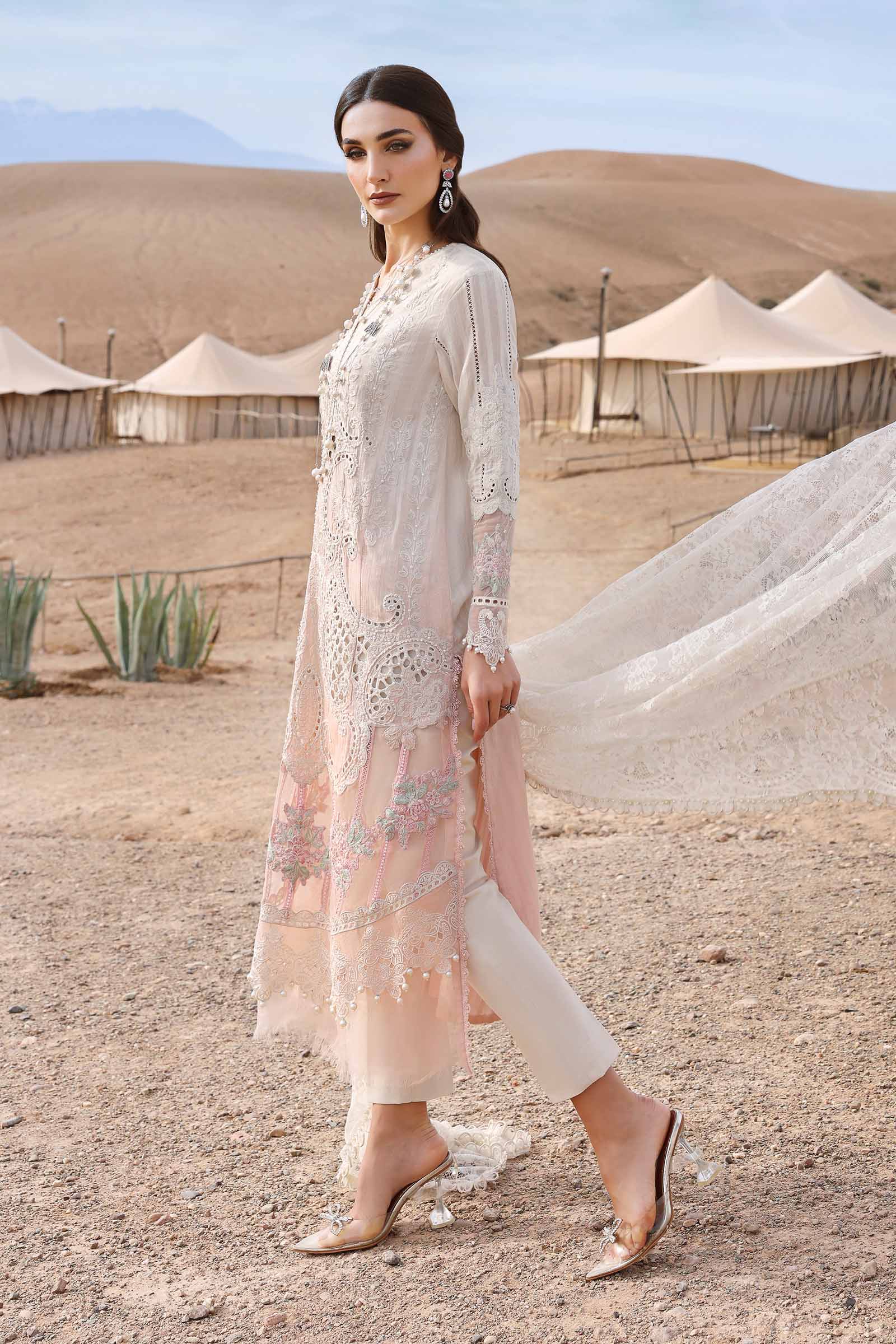 3 Piece Unstitched Embroidered Dobby Lawn Suit | D-2515-A - Image 7