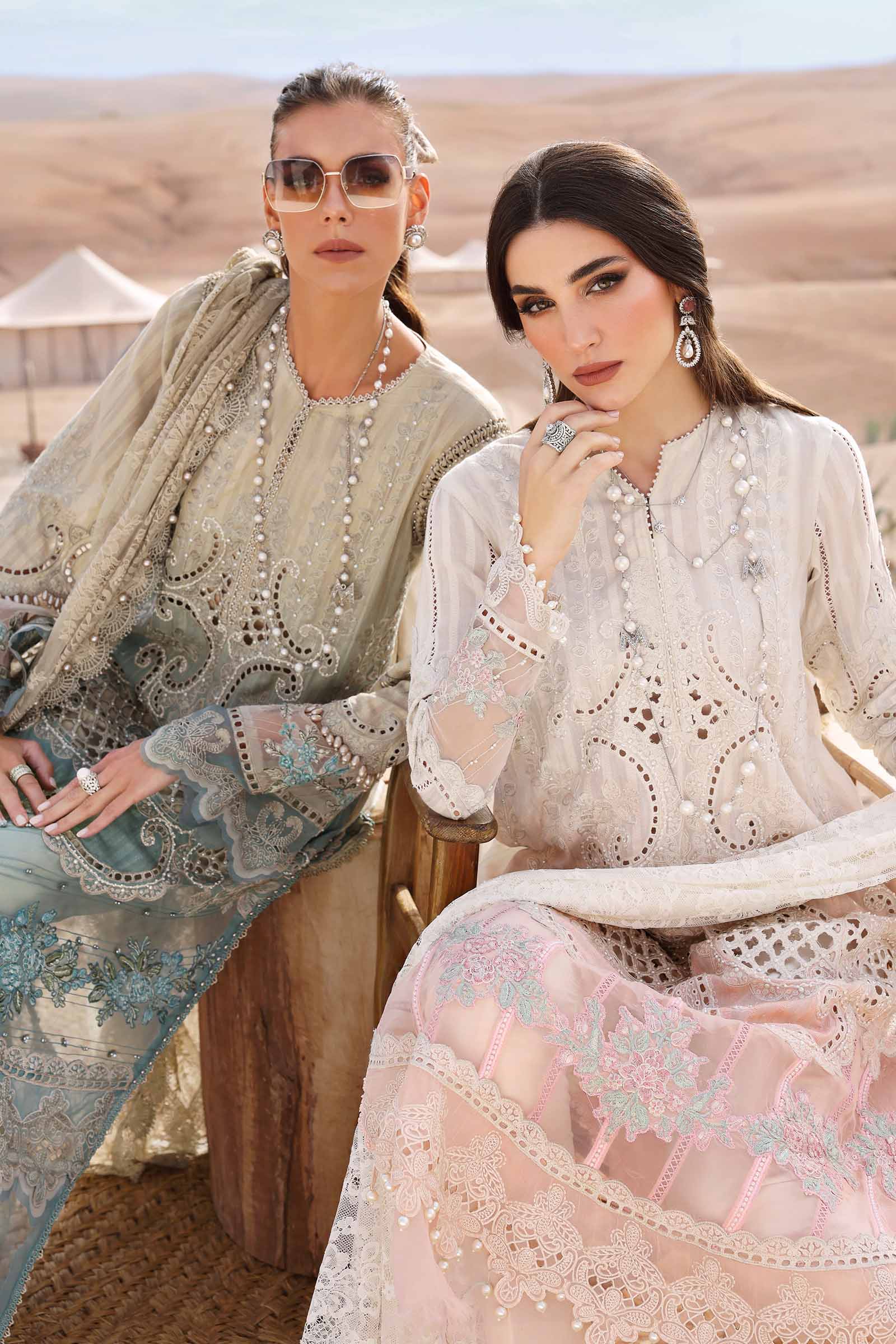 3 Piece Unstitched Embroidered Dobby Lawn Suit | D-2515-B - Image 7