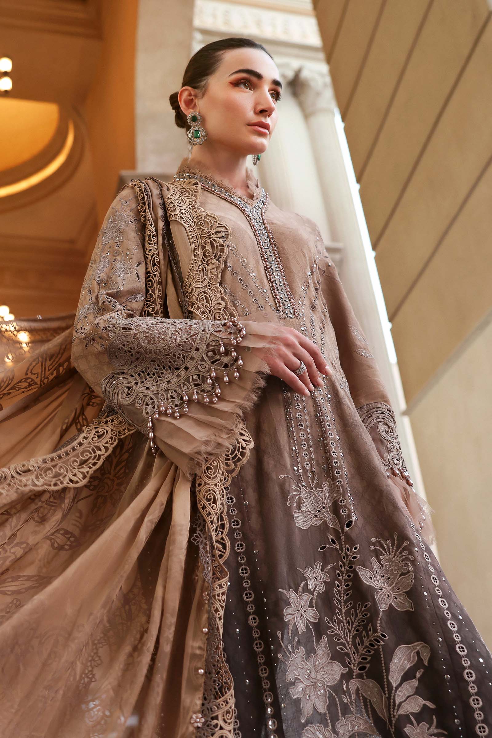 3 Piece Unstitched Embroidered Jacquard Lawn Suit - Image 7