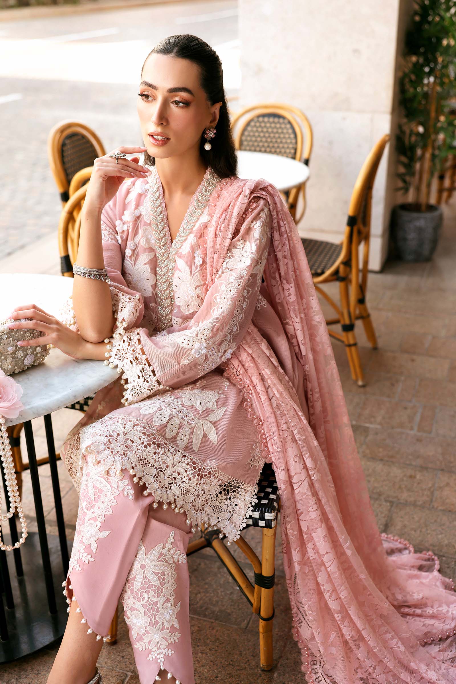 3 Piece Unstitched Embroidered Lawn Karandi Suit - Image 5
