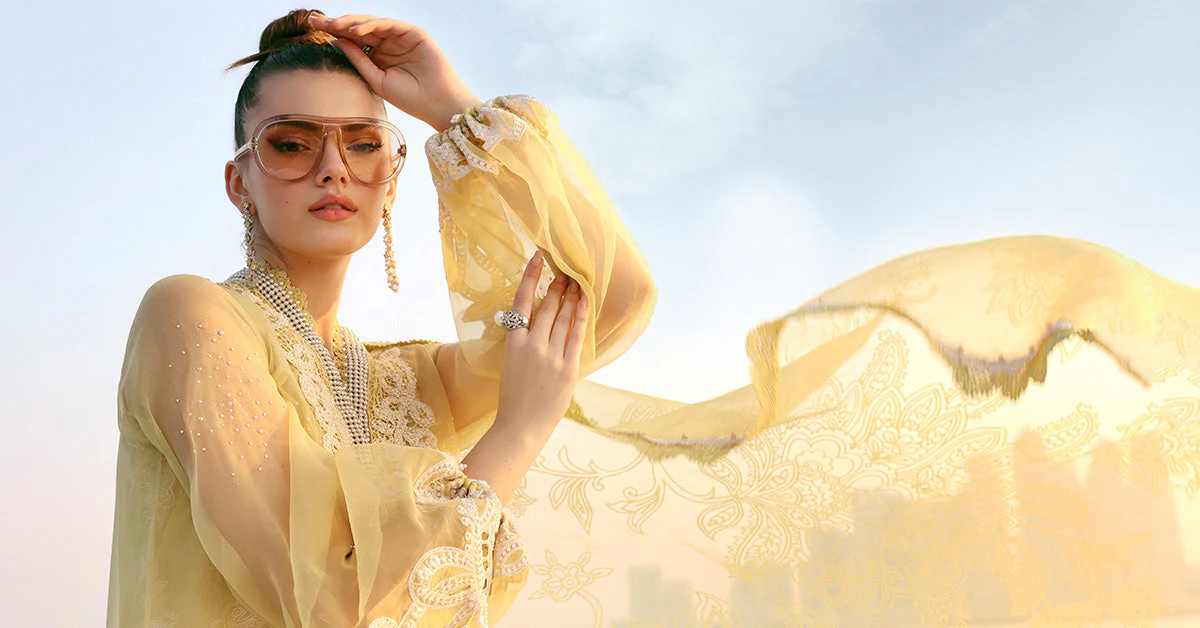 3 Piece Unstitched Embroidered Organza Suit - Image 11