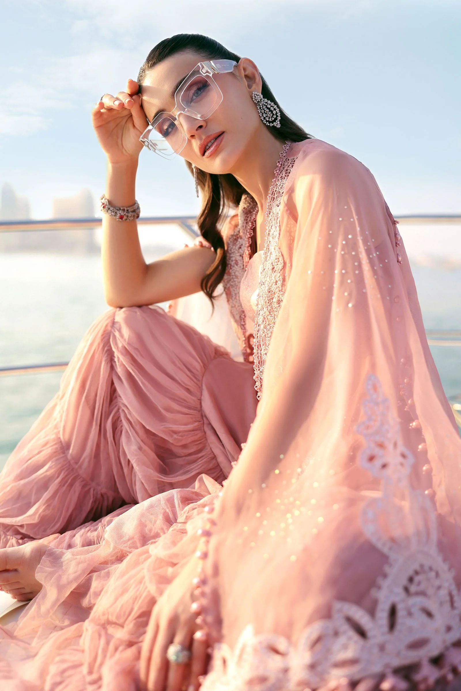 3 Piece Unstitched Embroidered Organza Suit - Image 4