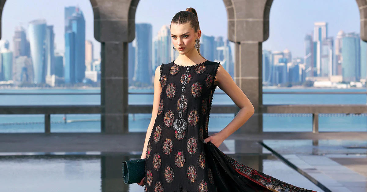 3 Piece Unstitched Embroidered Jacquard Lawn Suit - Image 7