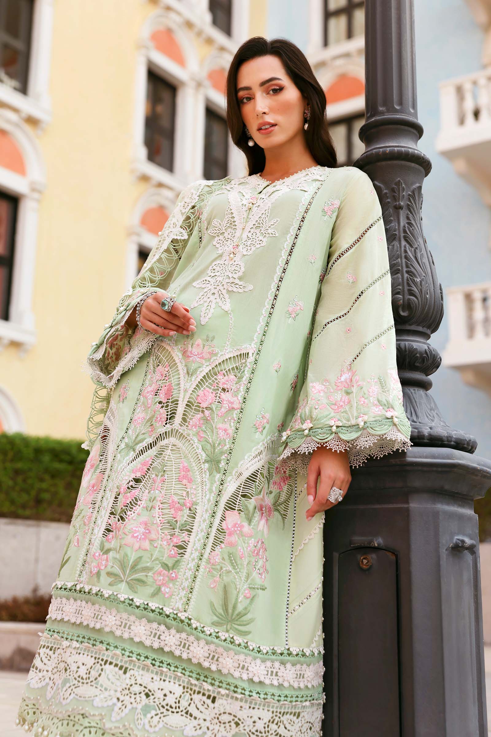 3 Piece Unstitched Embroidered Lawn Suit - Image 4