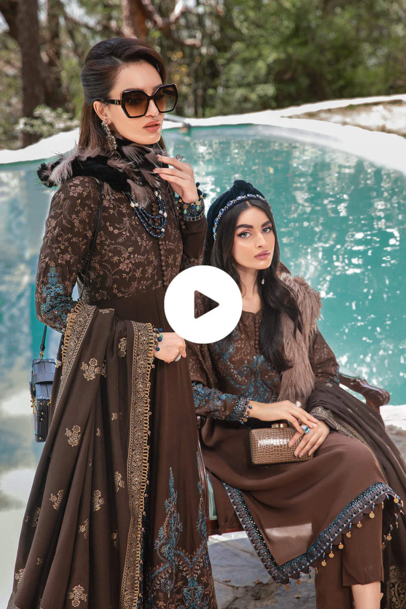 Unstitched Linen DL-1001-Brown - Image 5