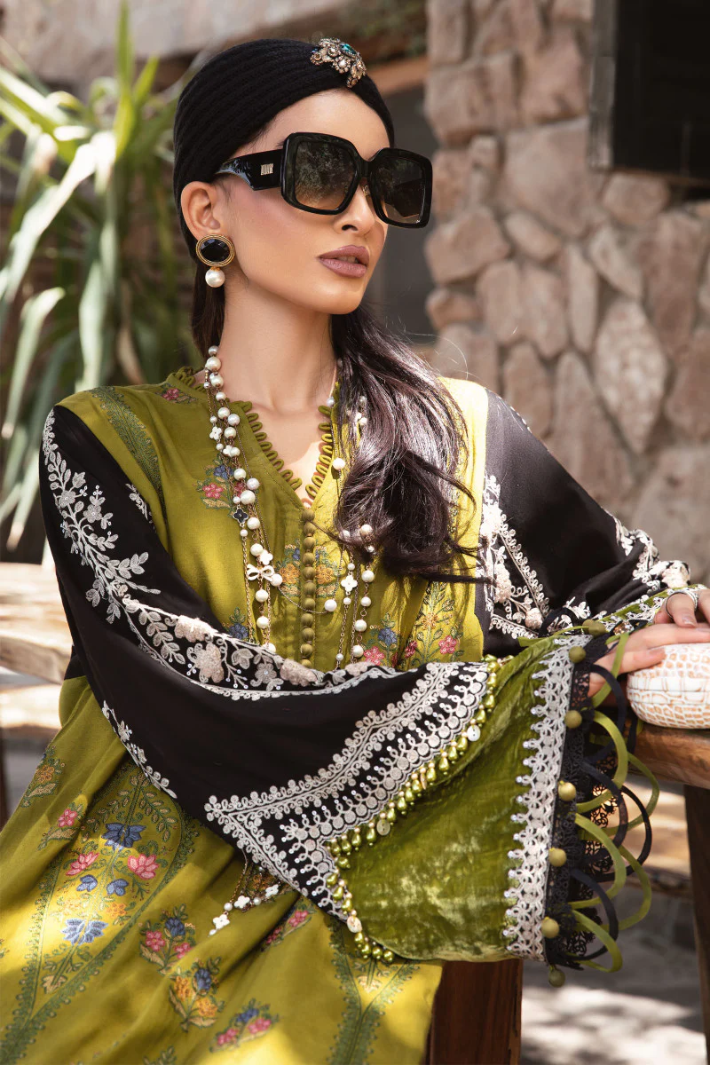 Unstitched Linen DL-1011-Green - Image 2