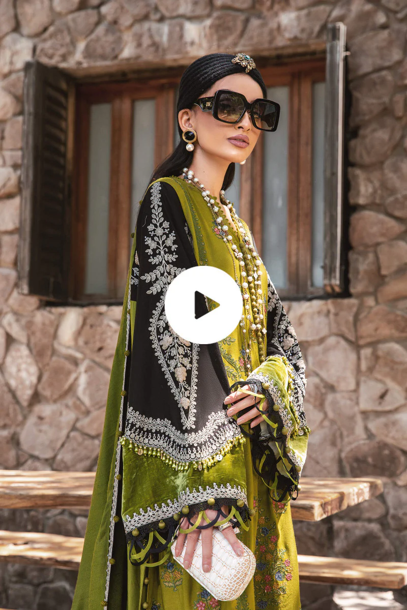 Unstitched Linen DL-1011-Green - Image 4