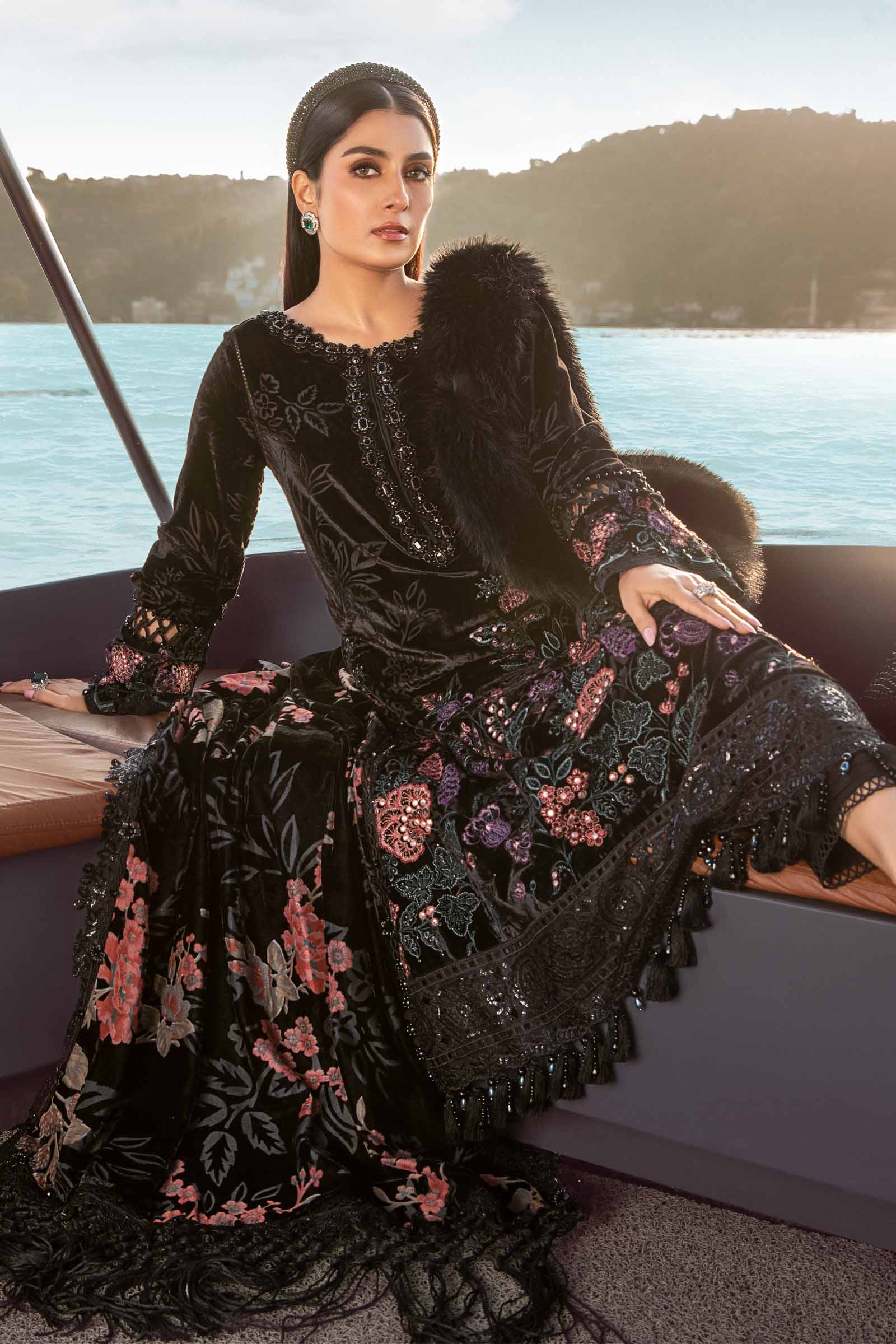 Unstitched Linen | Black DL-1102 - Image 3
