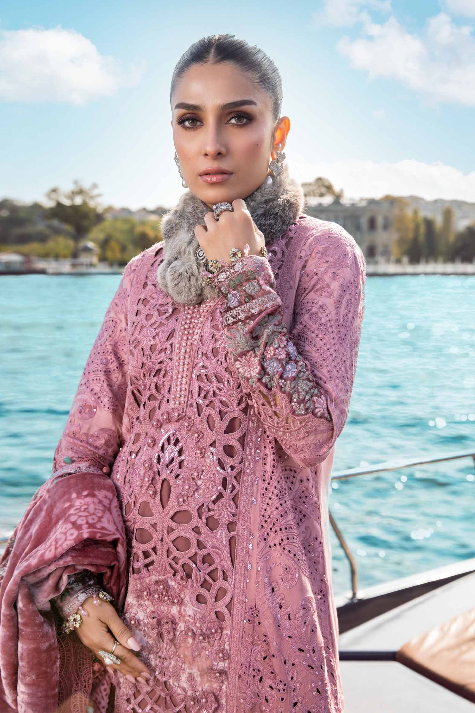 Unstitched Linen | Ash Pink DL-1106 - Image 2