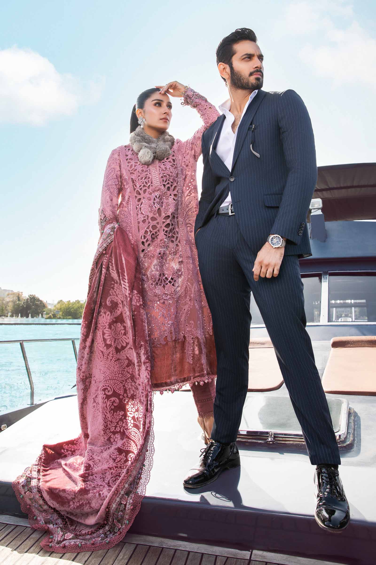 Unstitched Linen | Ash Pink DL-1106 - Image 6