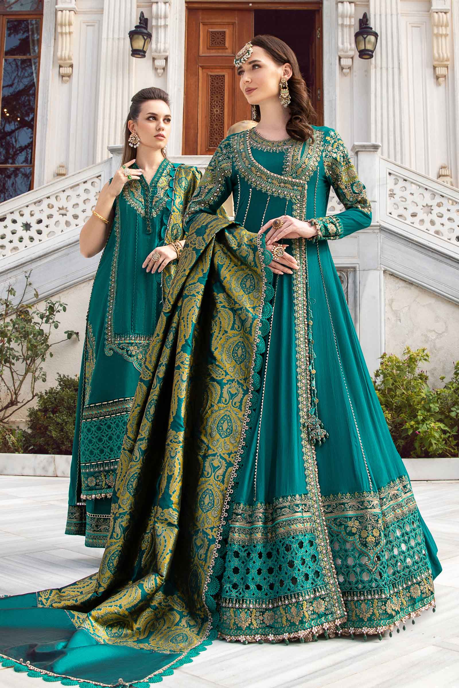 Unstitched Linen | Emerald Green DL-1107 - Image 5