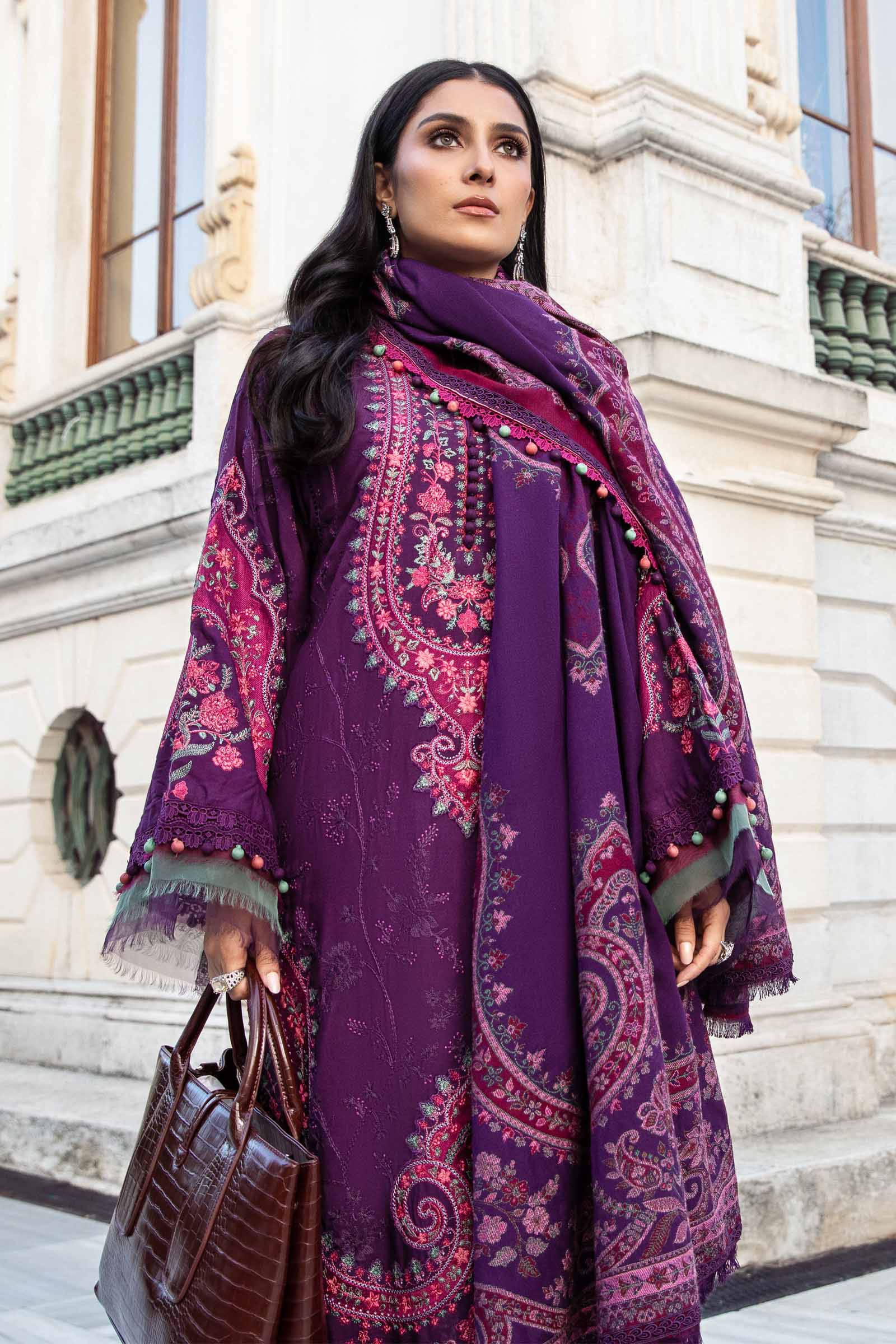 Unstitched Linen | Purple DL-1108 - Image 2