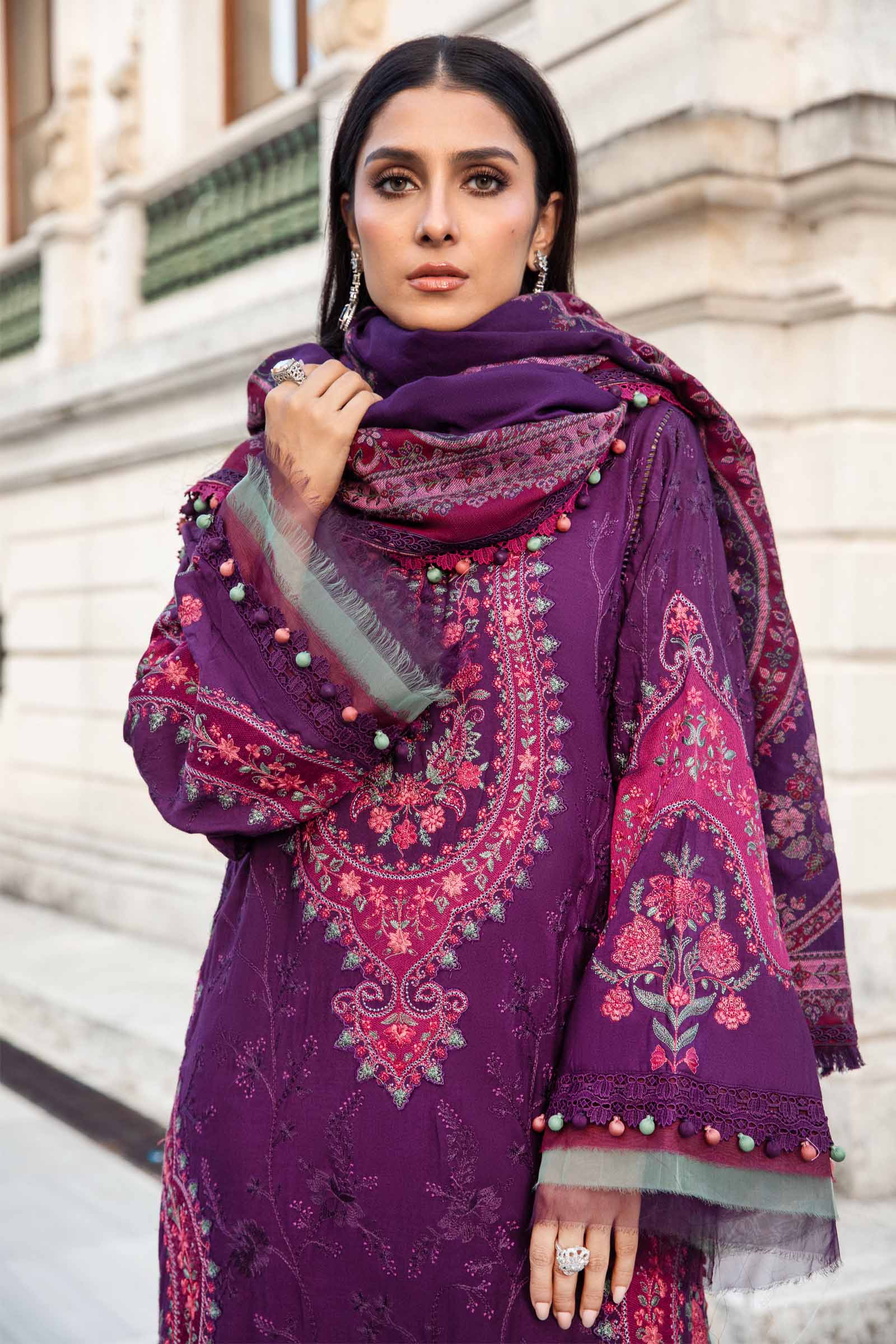 Unstitched Linen | Purple DL-1108 - Image 3