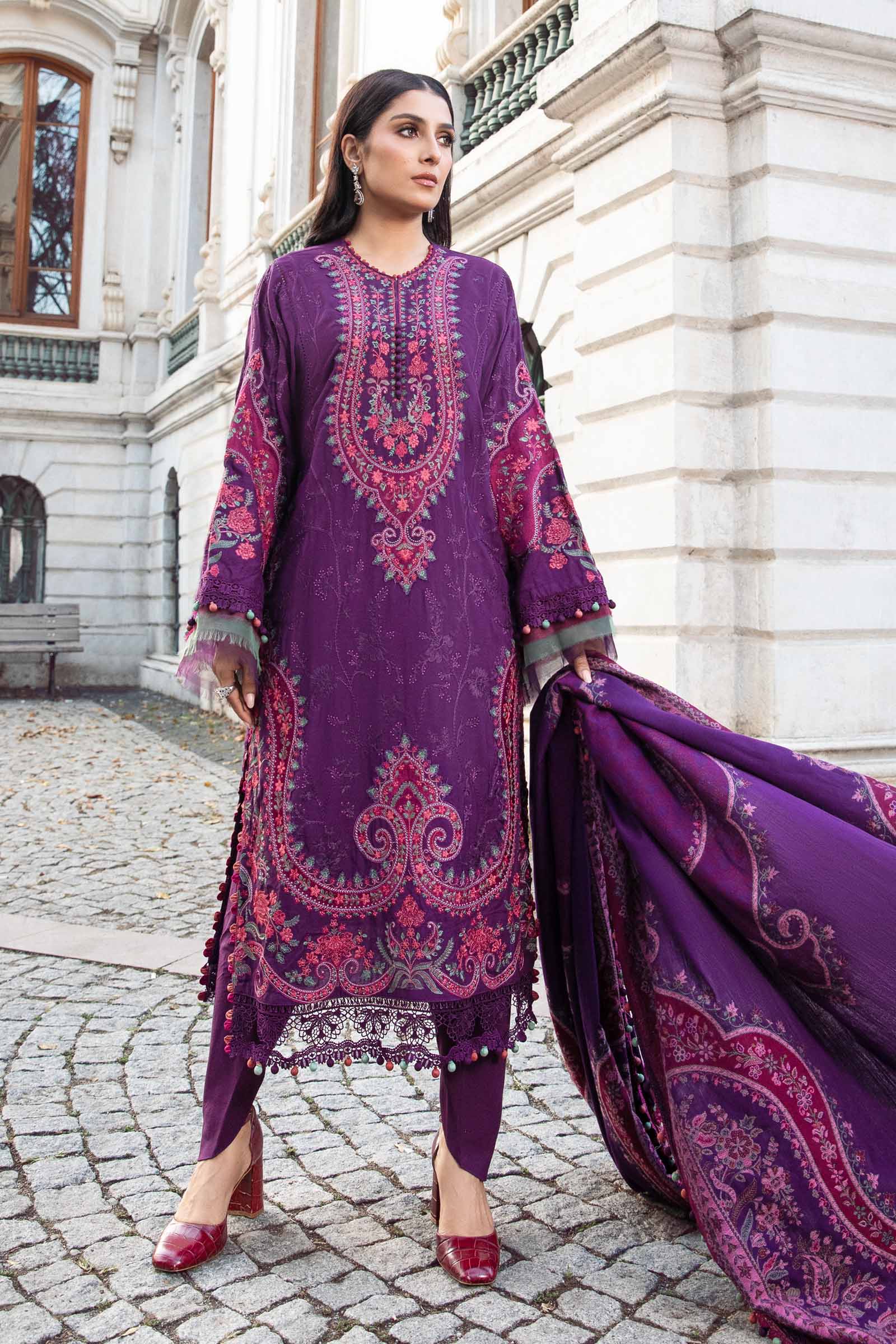 Unstitched Linen | Purple DL-1108 - Image 4