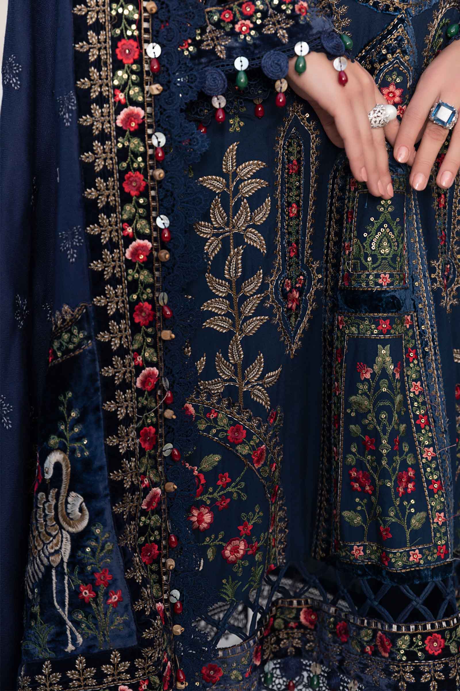 Unstitched Linen | Navy Blue DL-1109 - Image 5