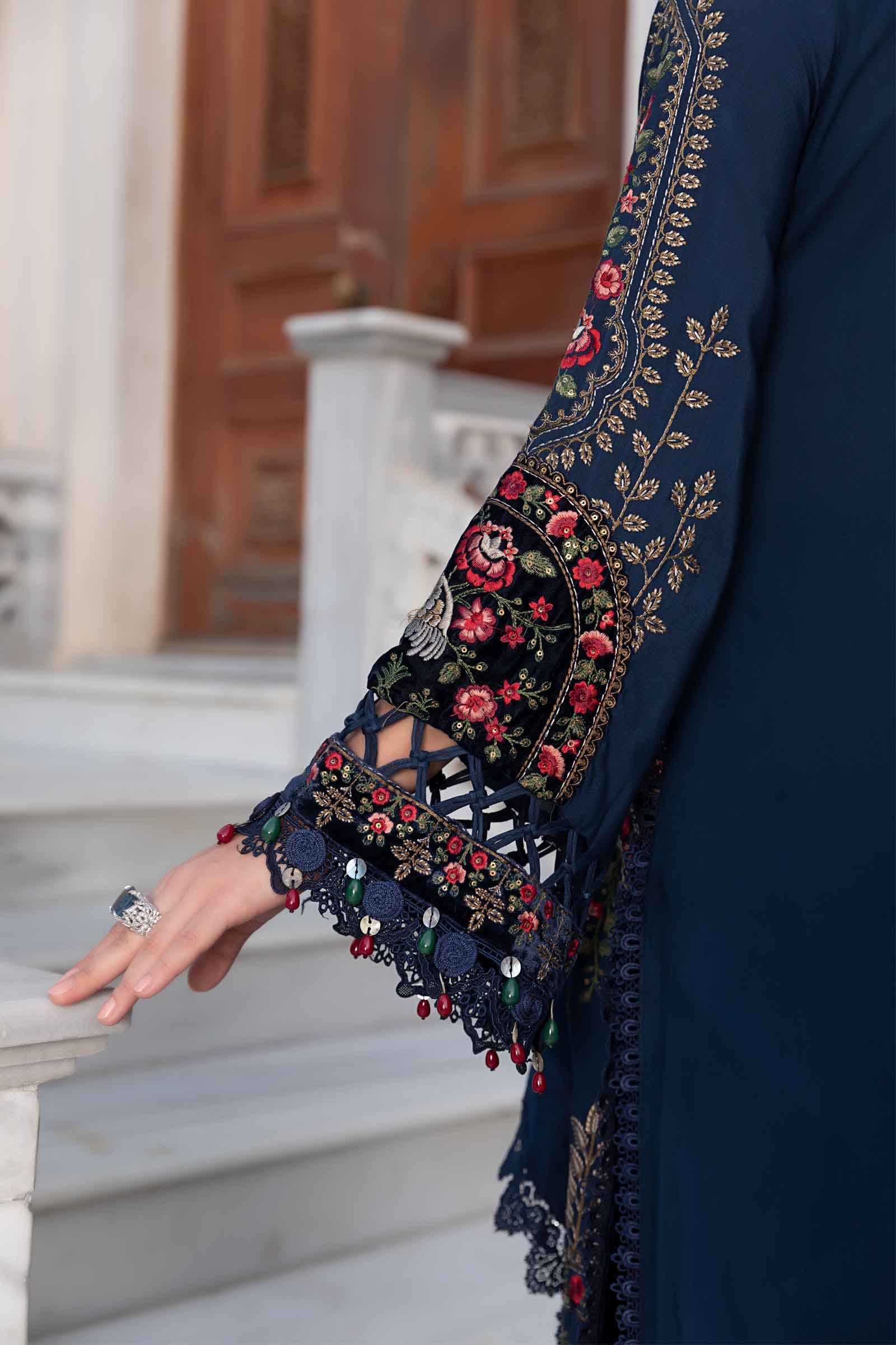Unstitched Linen | Navy Blue DL-1109 - Image 6