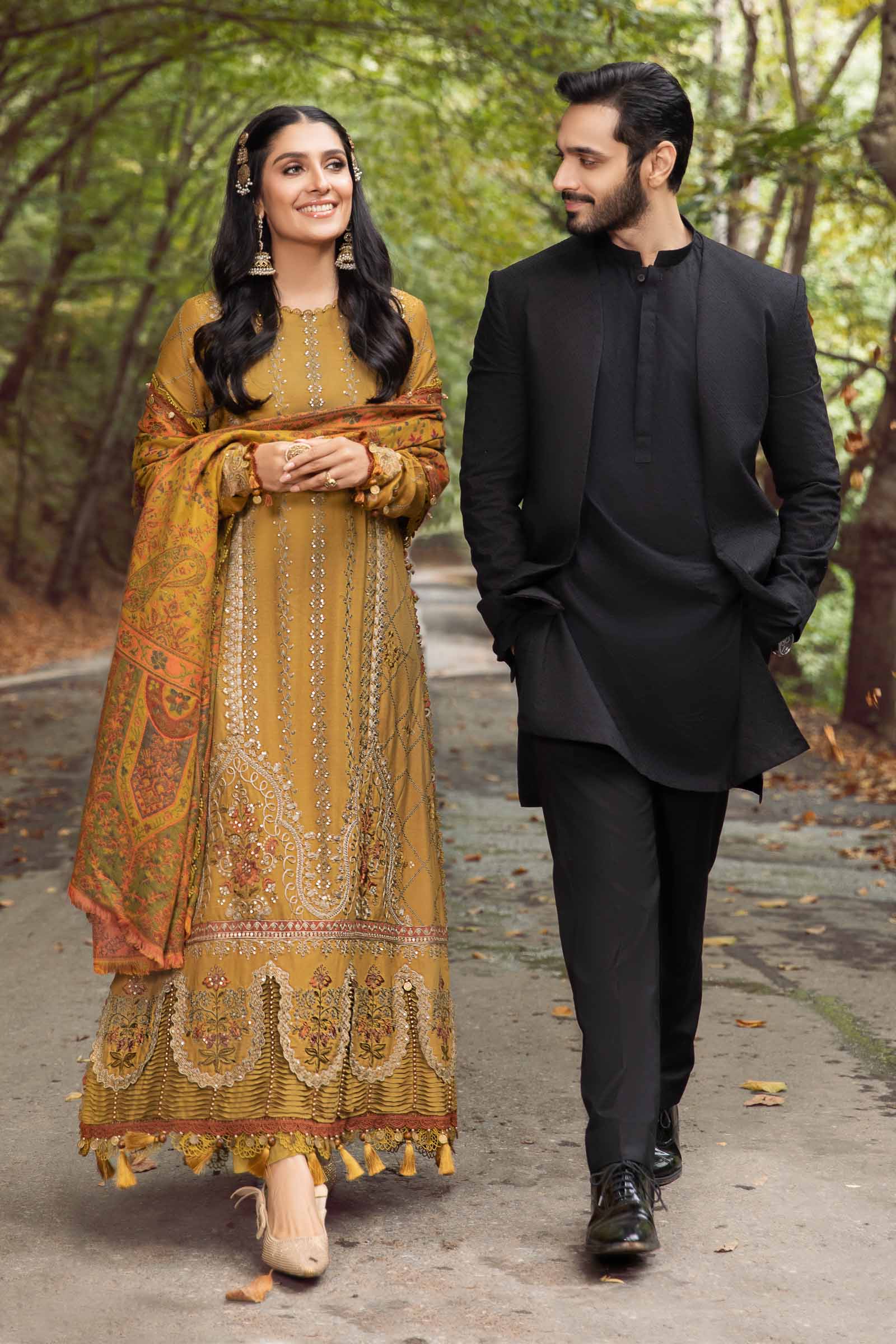 Unstitched Linen | Mustard DL-1110 - Image 3