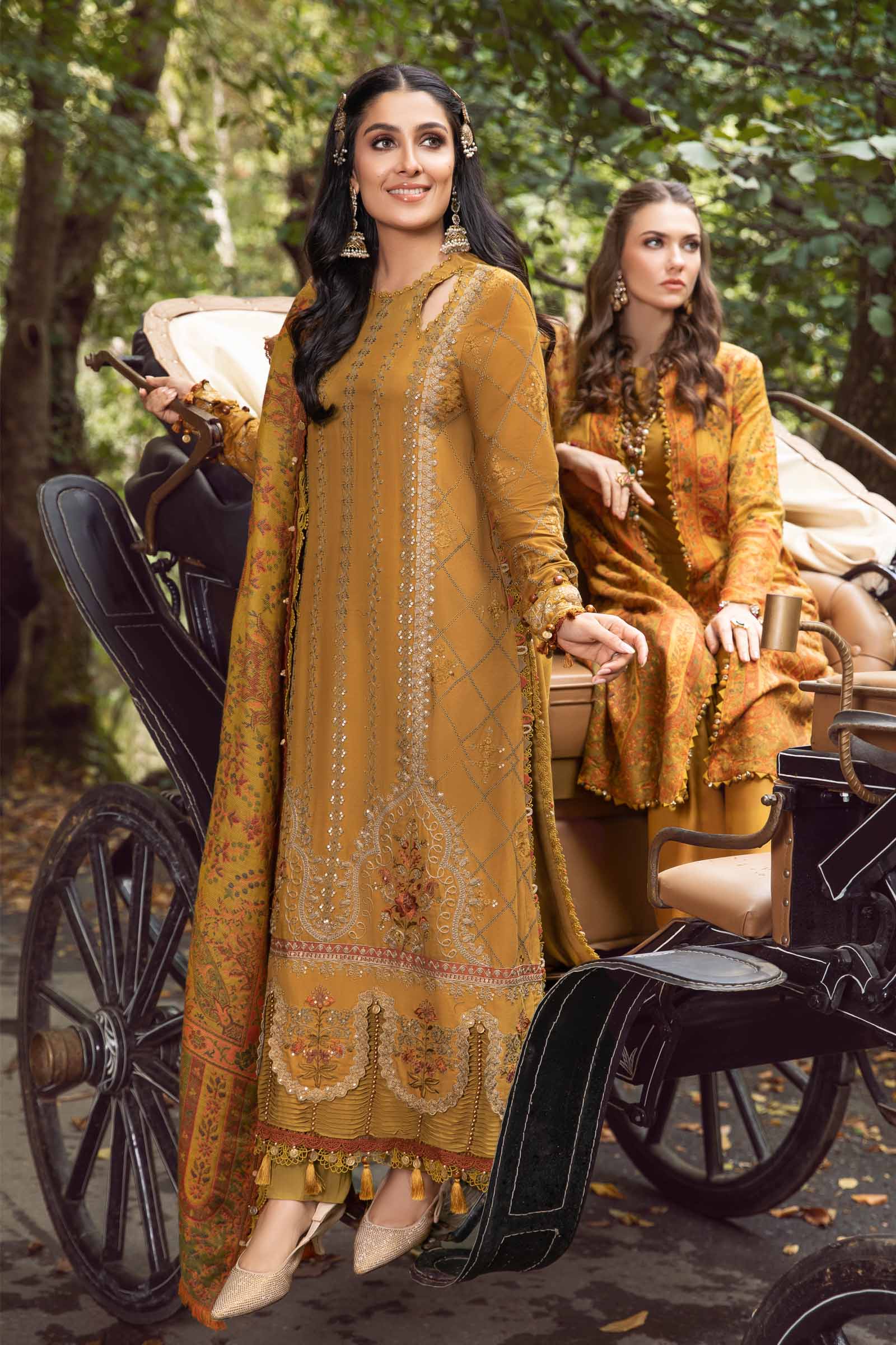 Unstitched Linen | Mustard DL-1110 - Image 4