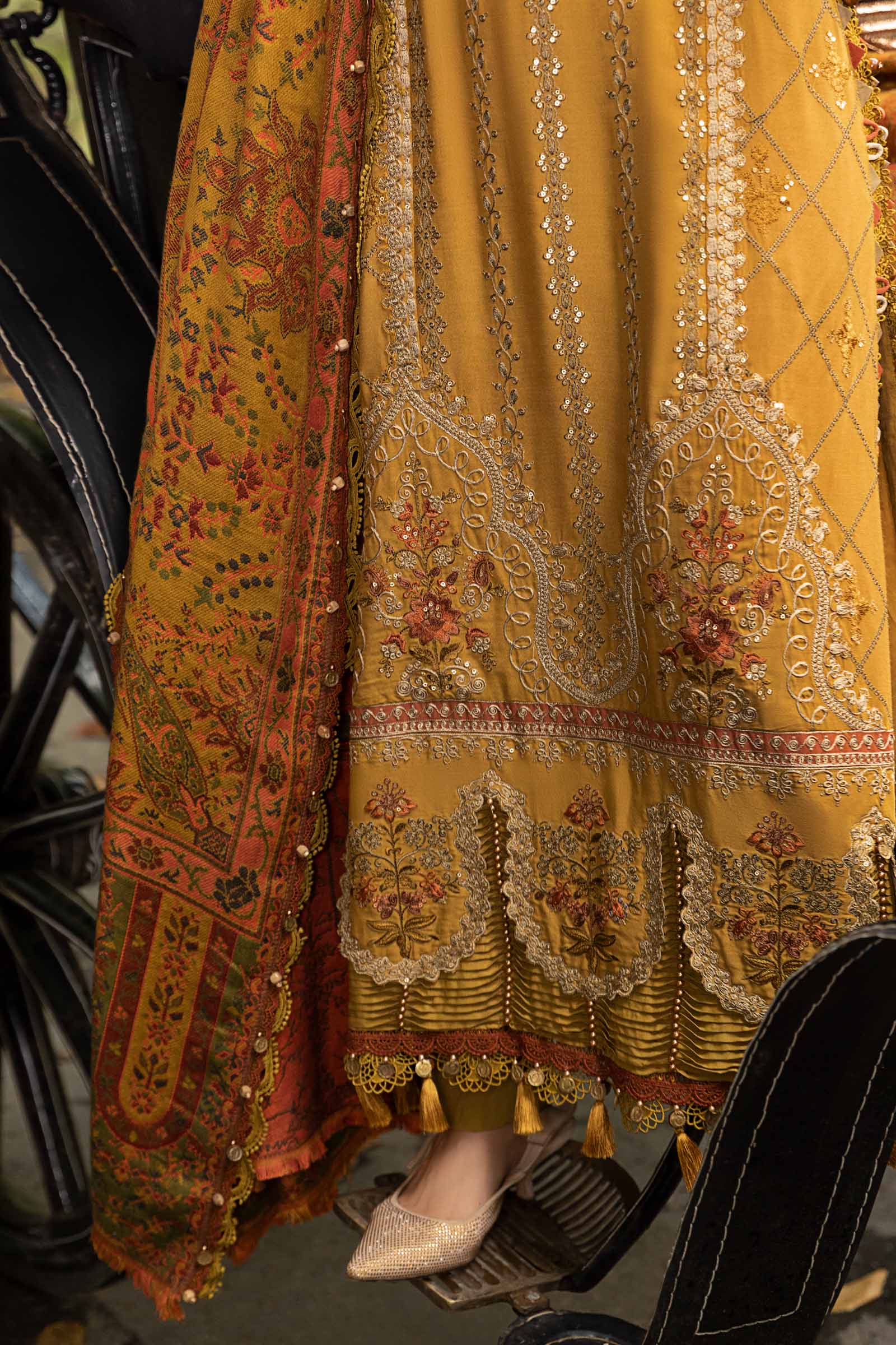Unstitched Linen | Mustard DL-1110 - Image 6