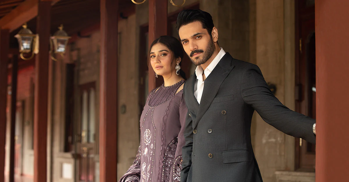 3 Piece Unstitched Embroidered Linen Suit | DL-1202 - Image 8