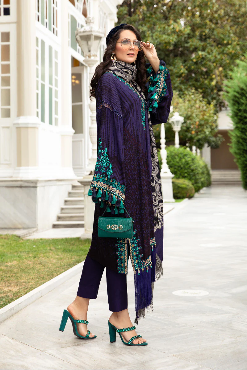 Unstitched Linen DL-905-Purple - Image 5