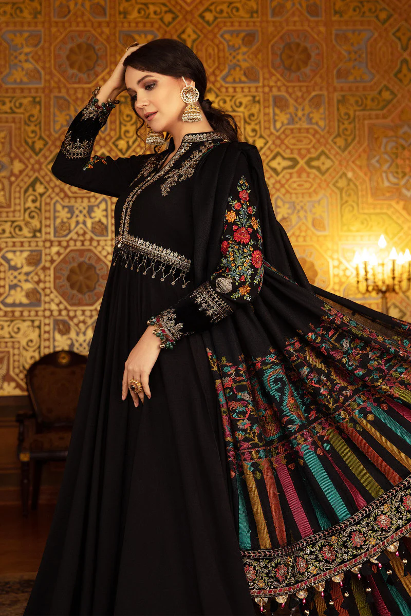 Unstitched Linen DL-906-Black - Image 2