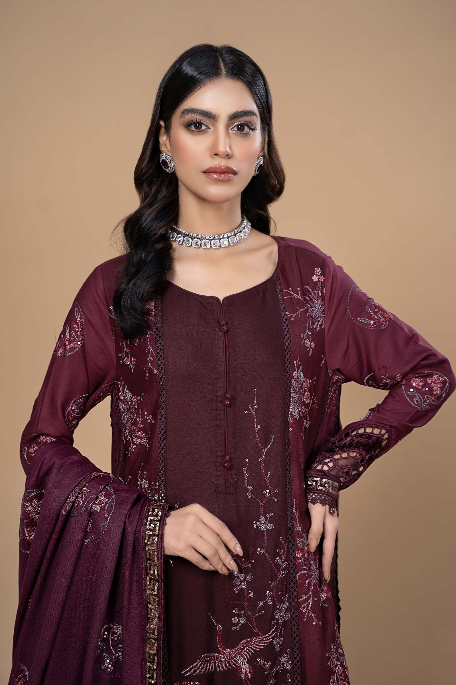 Suit Aubergine DLS-1103 - Image 4
