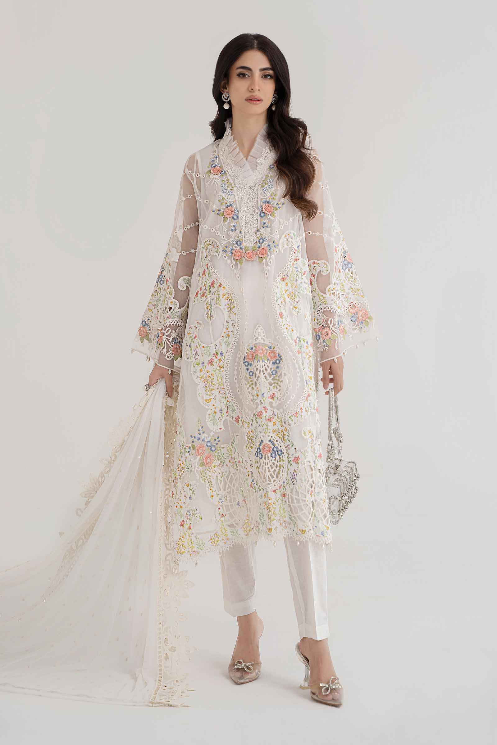 3 Piece Embroidered Lawn Suit | DS-2405-A