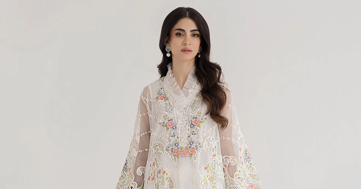 3 Piece Embroidered Lawn Suit | DS-2405-A - Image 8