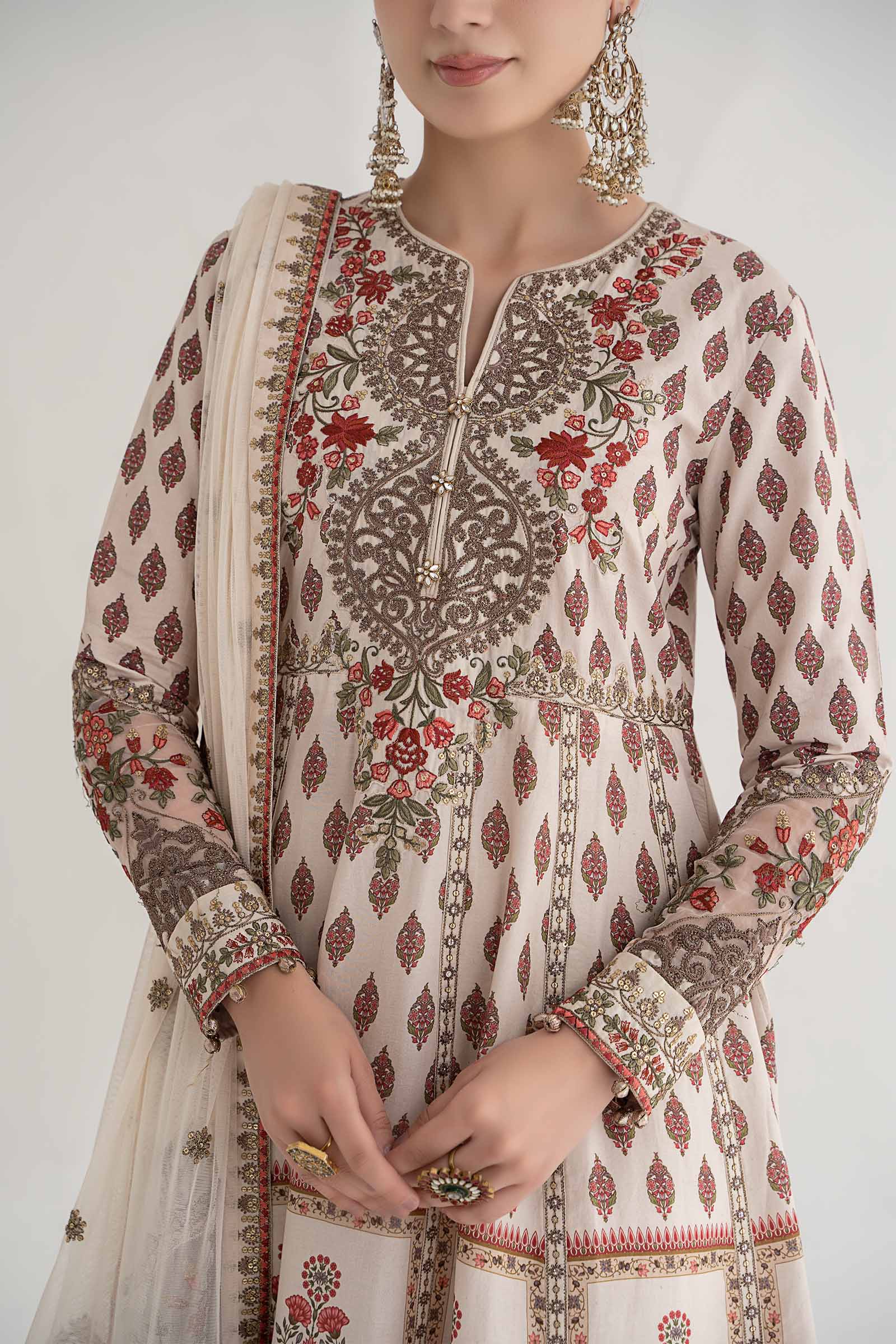 3 Piece Printed Lawn Suit | DS-2413-A - Image 4