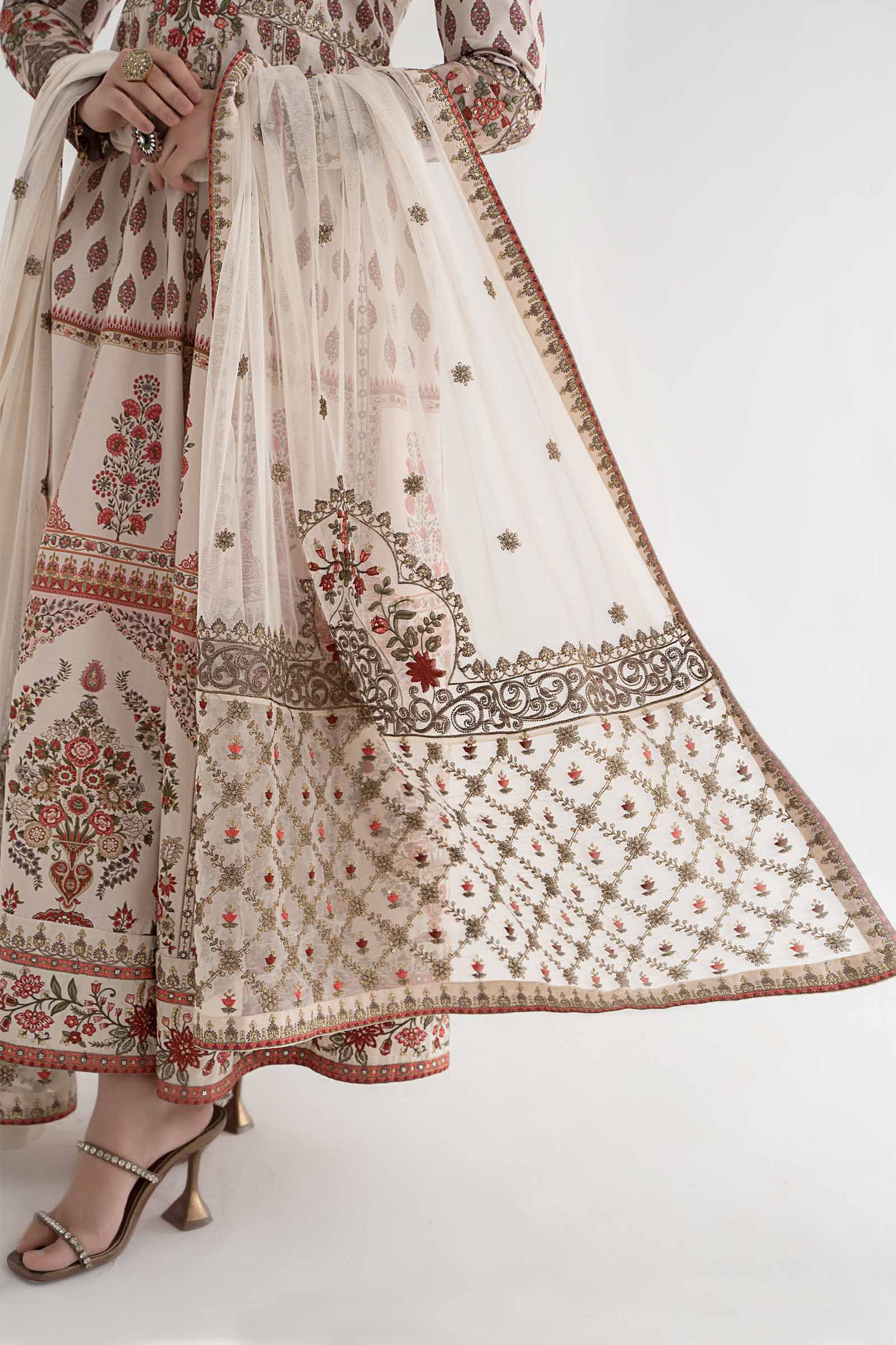 3 Piece Printed Lawn Suit | DS-2413-A - Image 6