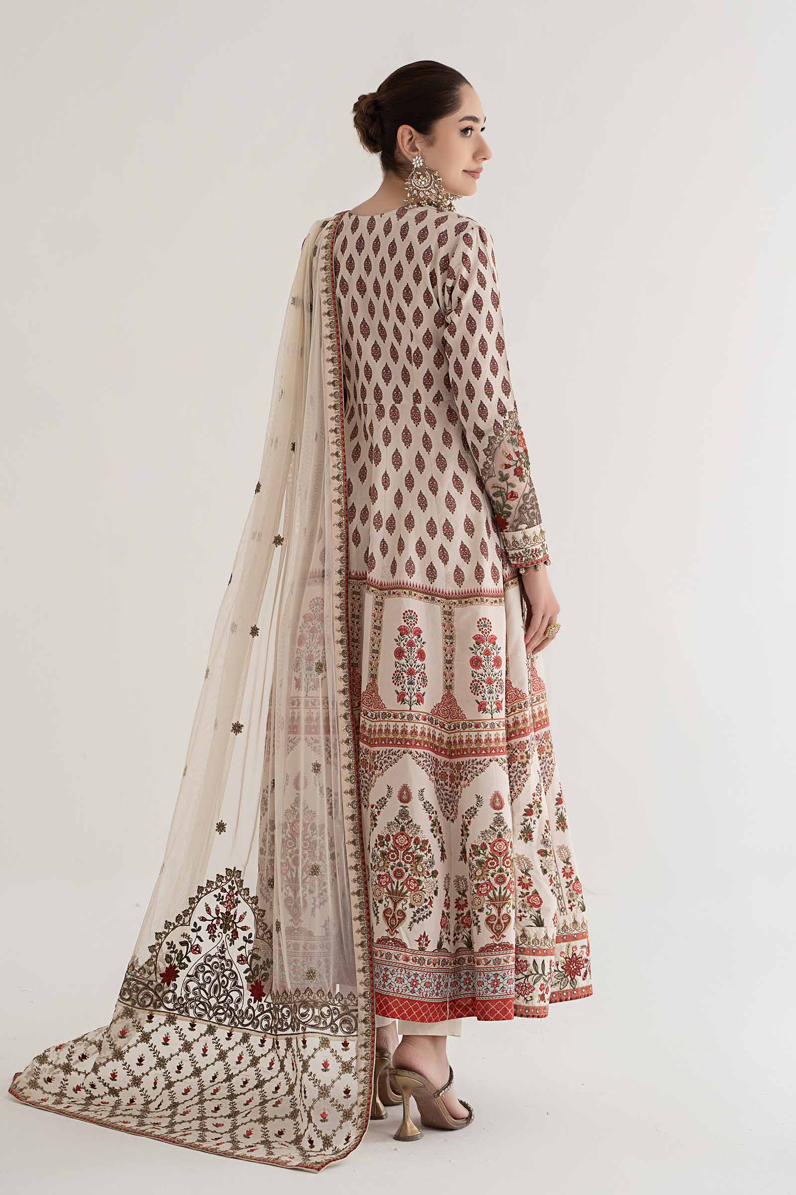 3 Piece Printed Lawn Suit | DS-2413-A - Image 9