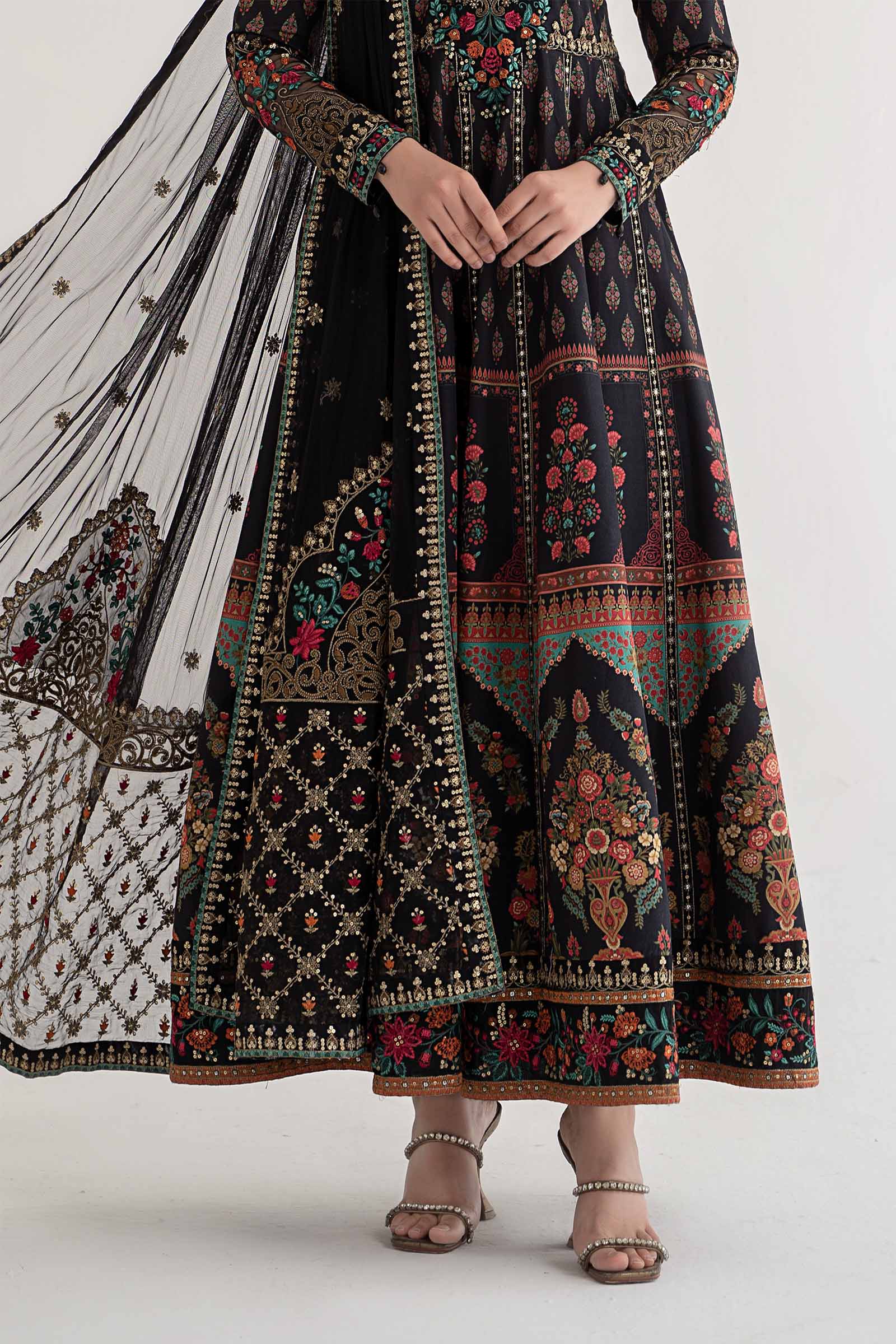 3 Piece Printed Lawn Suit | DS-2413-B - Image 5