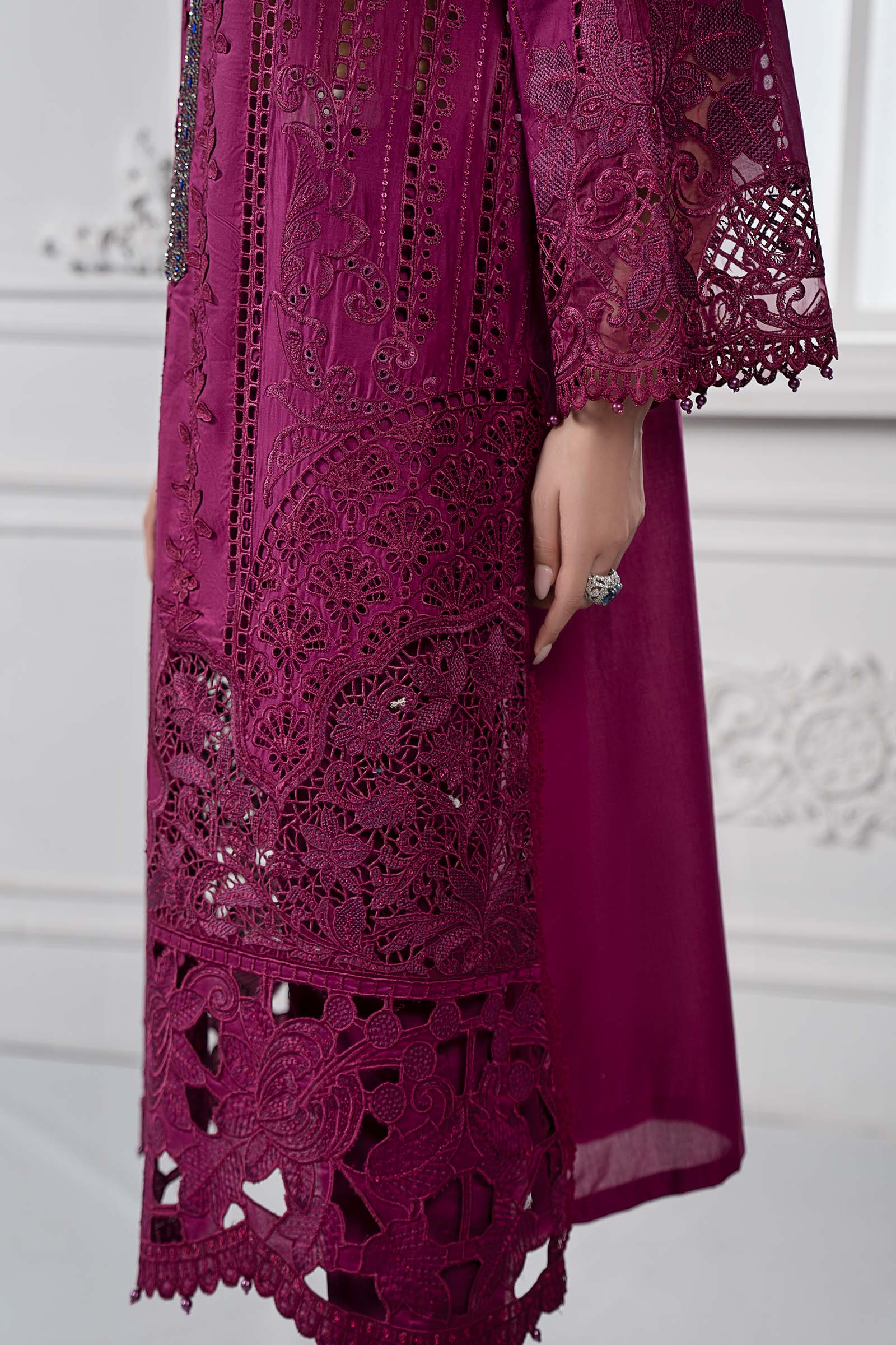 3 Piece Embroidered Lawn Suit | DS-2502-B - Image 7