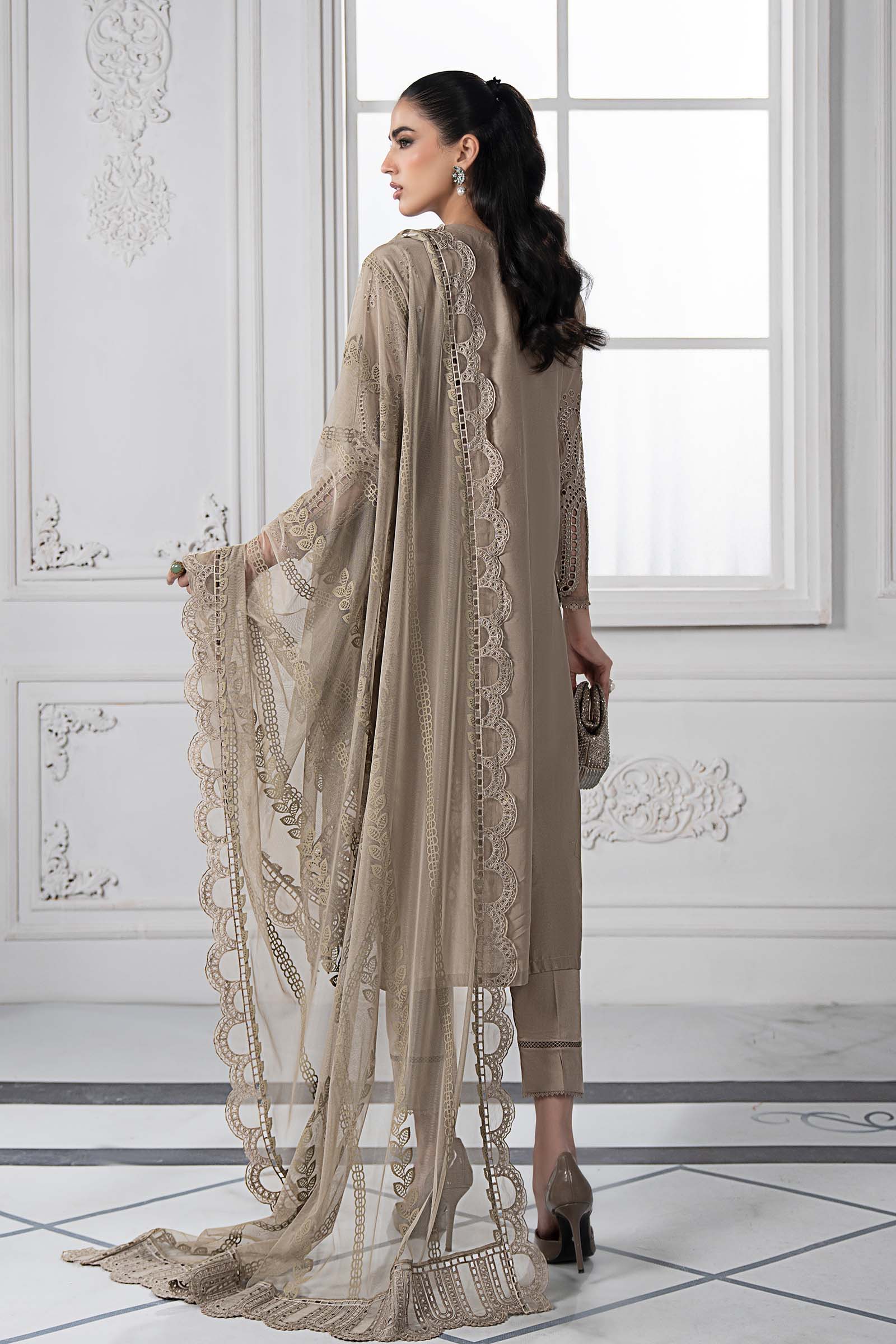 3 Piece Embroidered Lawn Suit | DS-2503-A - Image 7