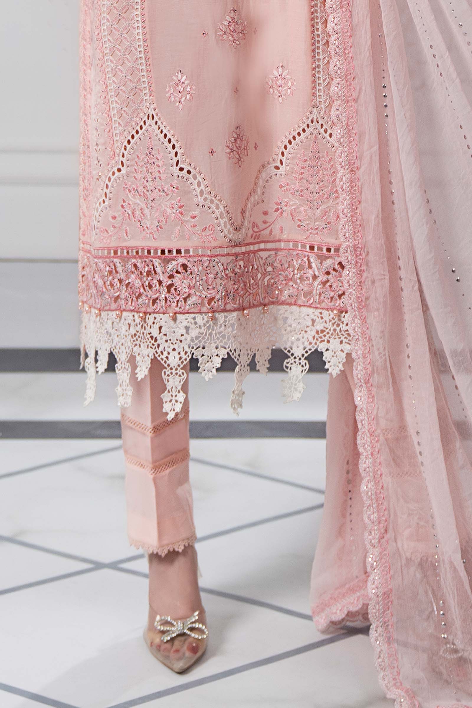 3 Piece Embroidered Lawn Suit | DS-2511-A - Image 4