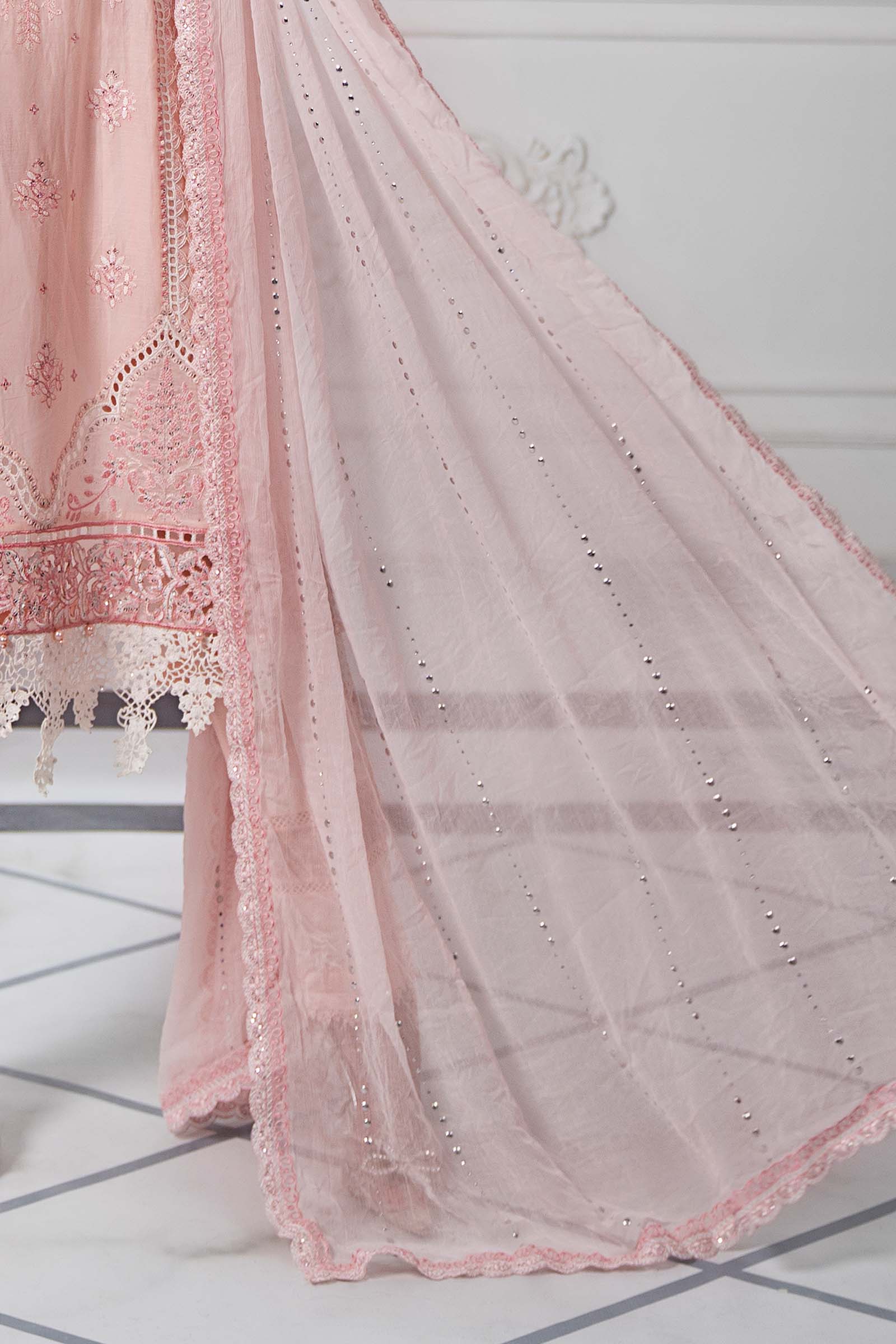 3 Piece Embroidered Lawn Suit | DS-2511-A - Image 5