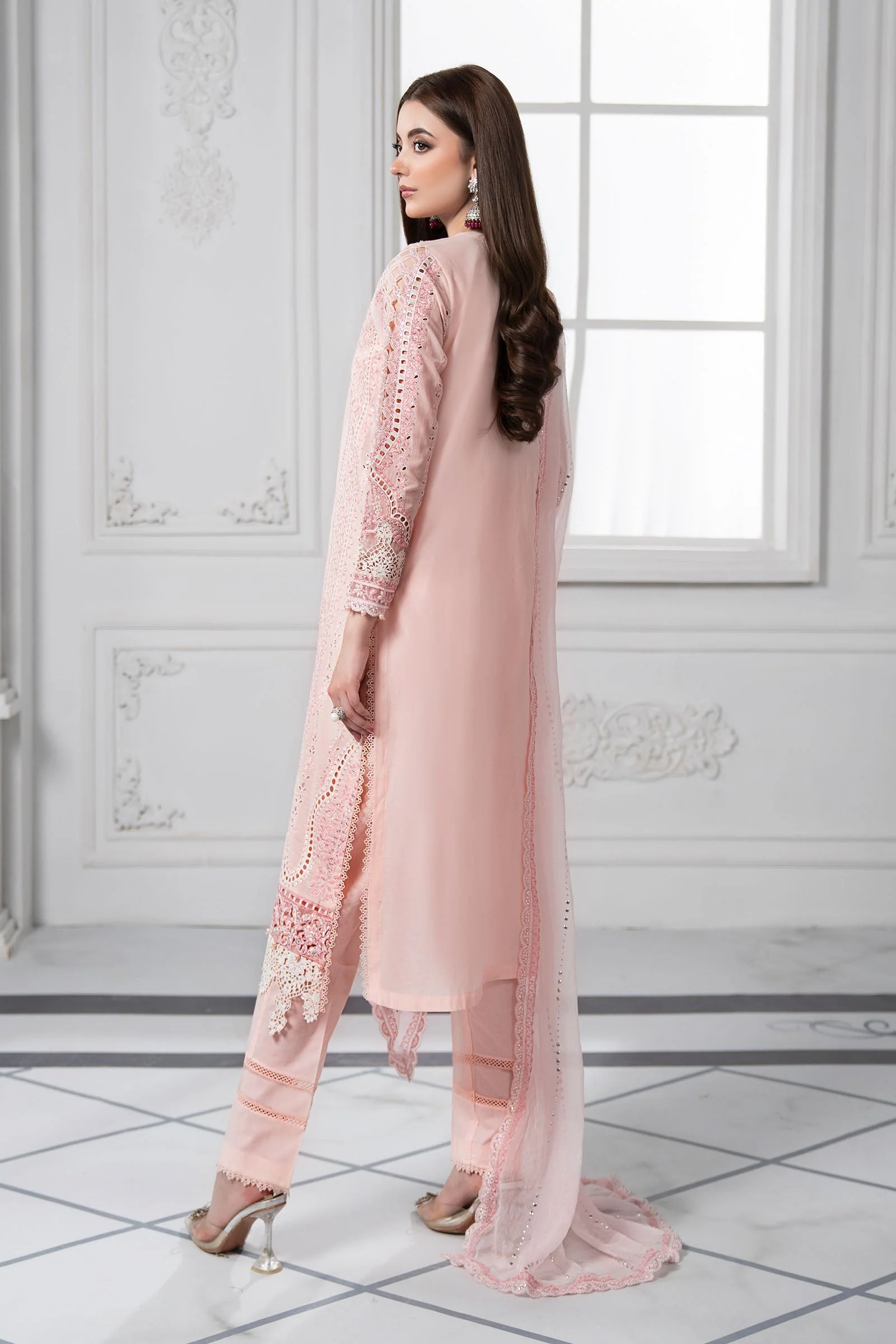 3 Piece Embroidered Lawn Suit | DS-2511-A - Image 7
