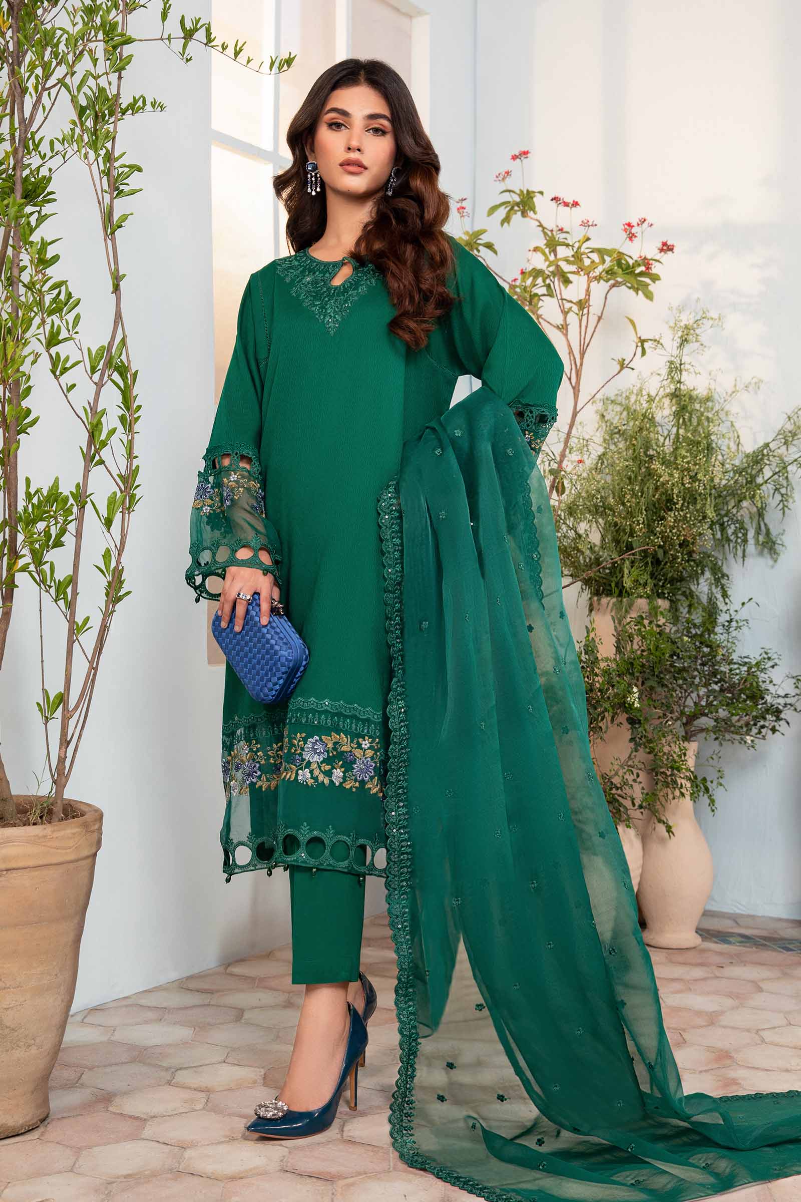 3 Piece Dyed Lawn Suit - Image 4