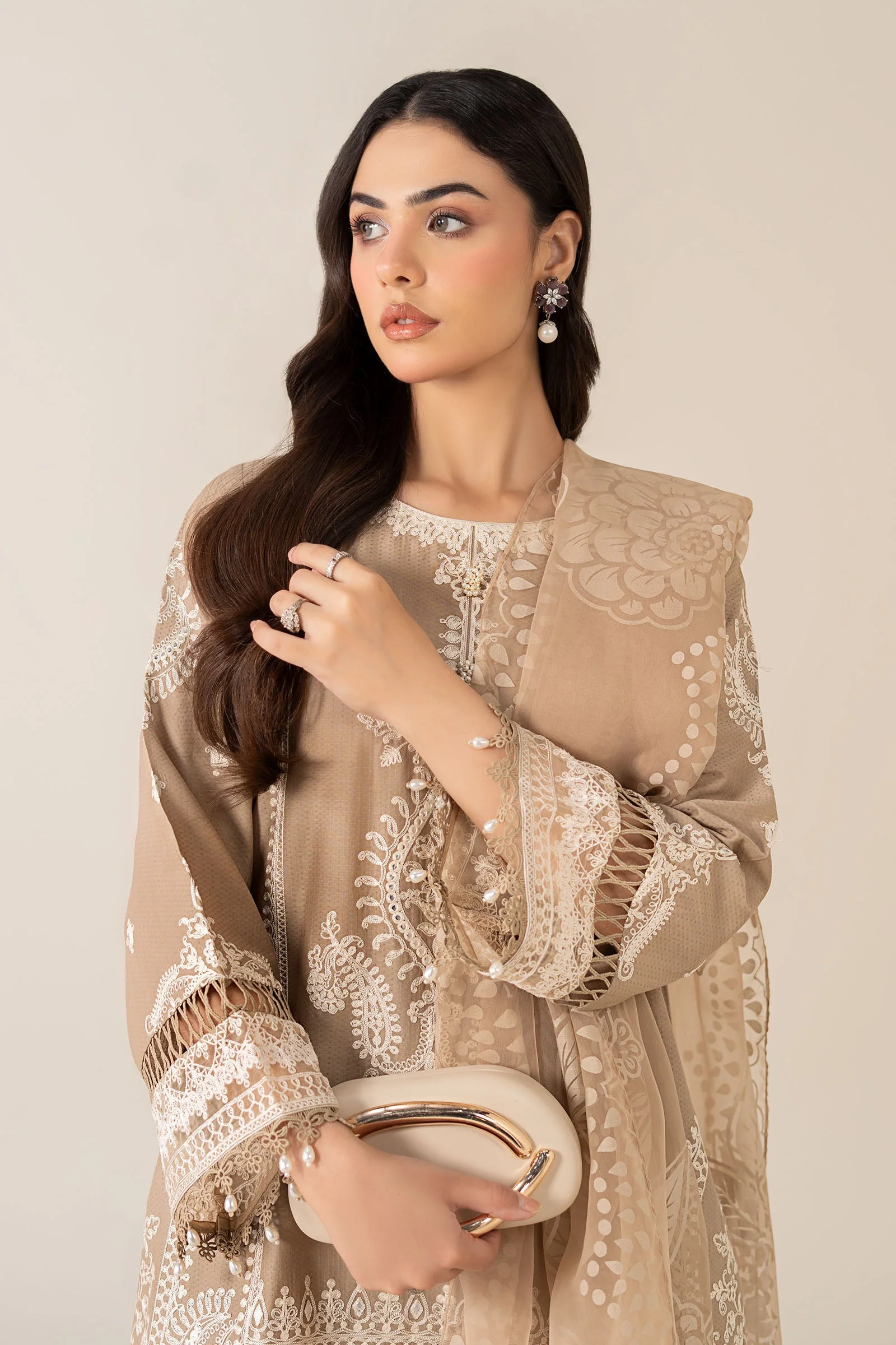 3 Piece Embroidered Suit - Image 2